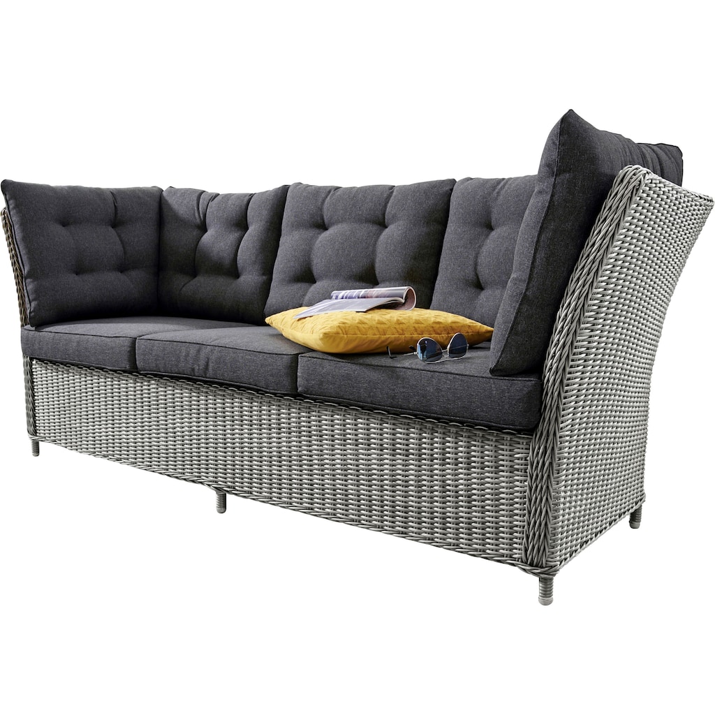 Destiny Loungesofa »PALMA«, Polyrattan, 3 Sitzplätze, inkl. Auflagen