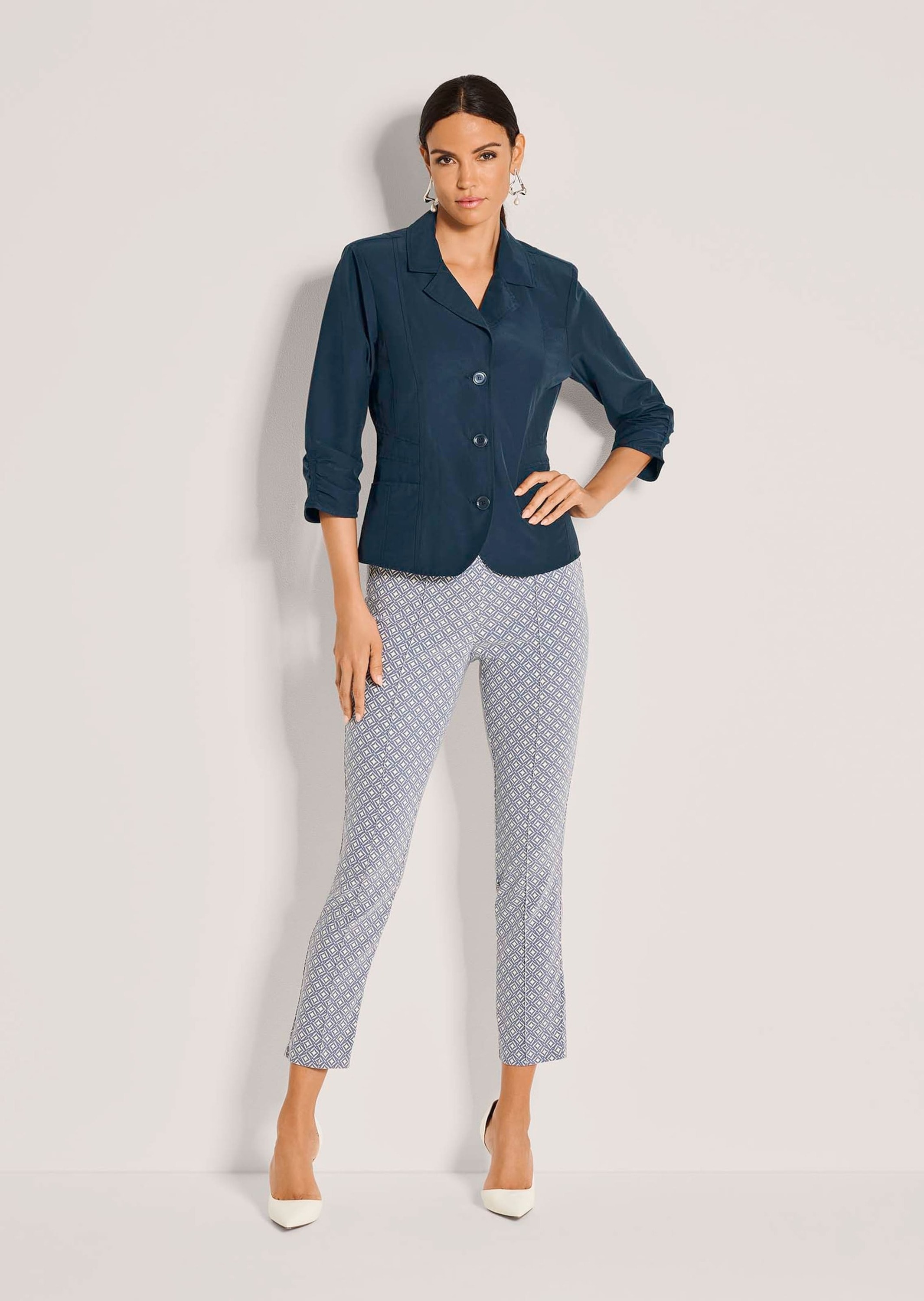 MADELEINE Langarmshirt »Shirtjacke Sommerleichte Jacke mit Reverskragen«