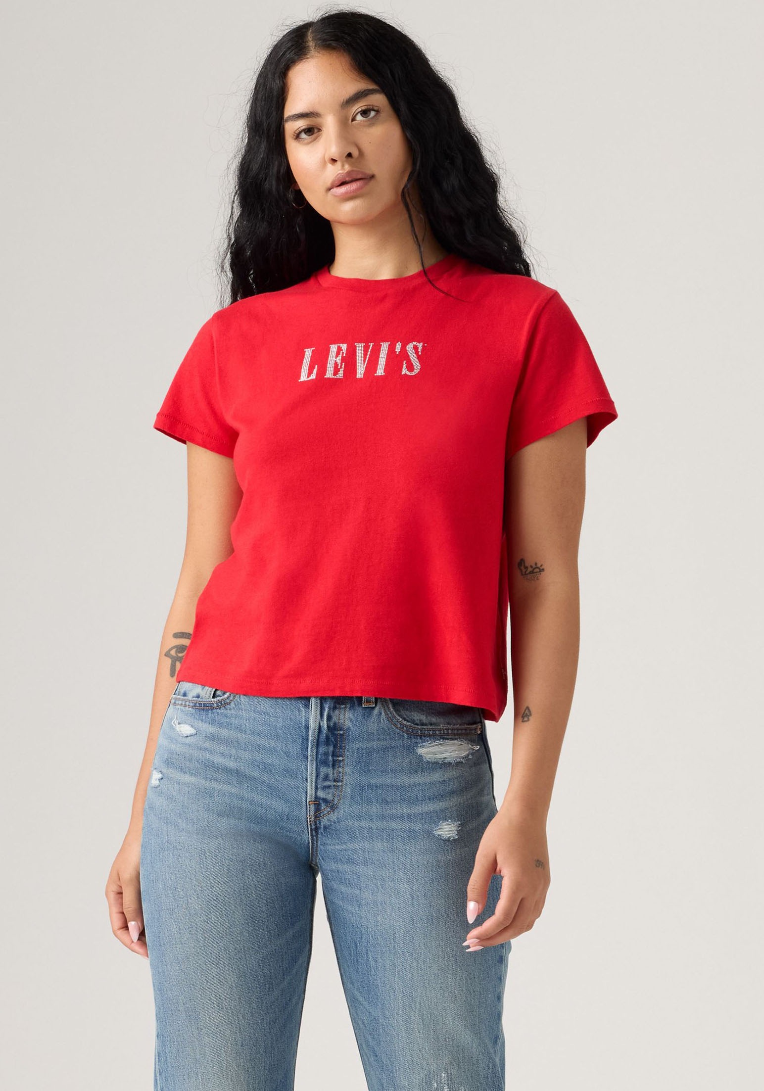 Levis T-Shirt "GRAPHIC CLASSIC T" Glitzerne Applikation günstig online kaufen