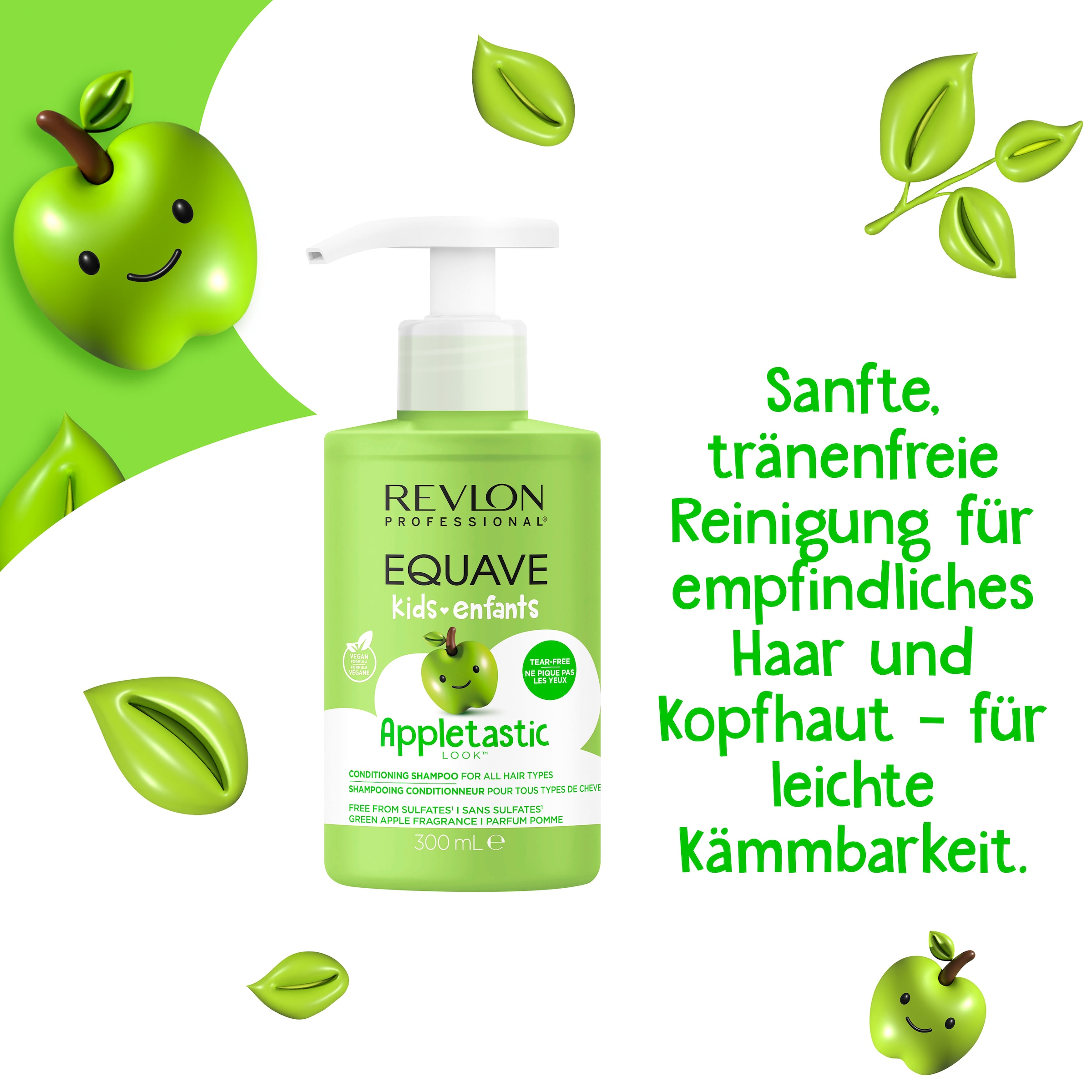 REVLON PROFESSIONAL Haarshampoo »EQUAVE KIDS CONDITIONING SHAMPOO« Reichhaltige Formel frei von Parabenen, Farbstoffen und Allergenen.