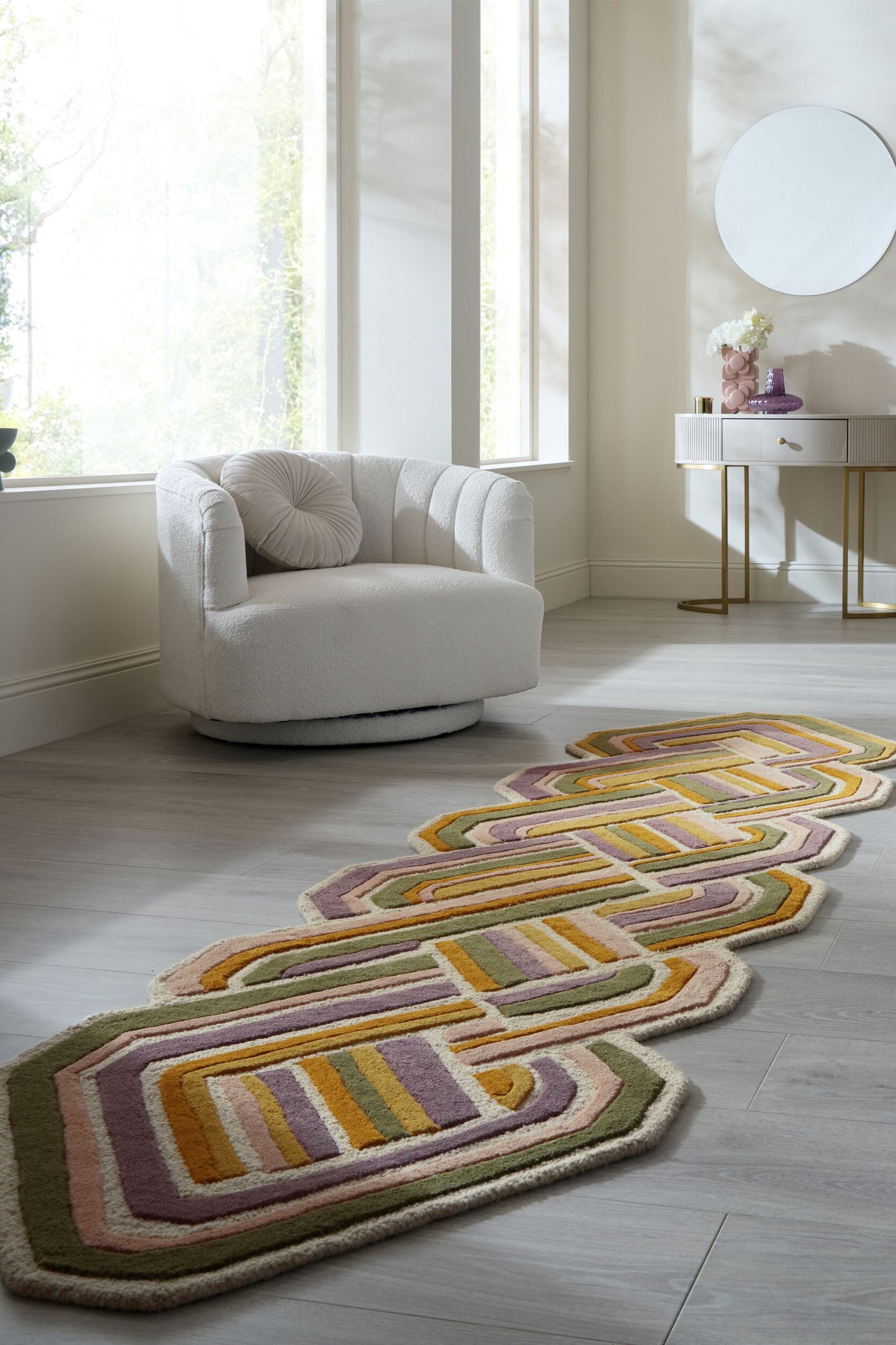 FLAIR RUGS Teppich »LATTICE SHAPED WOOL« rechteckig 6 mm Höhe