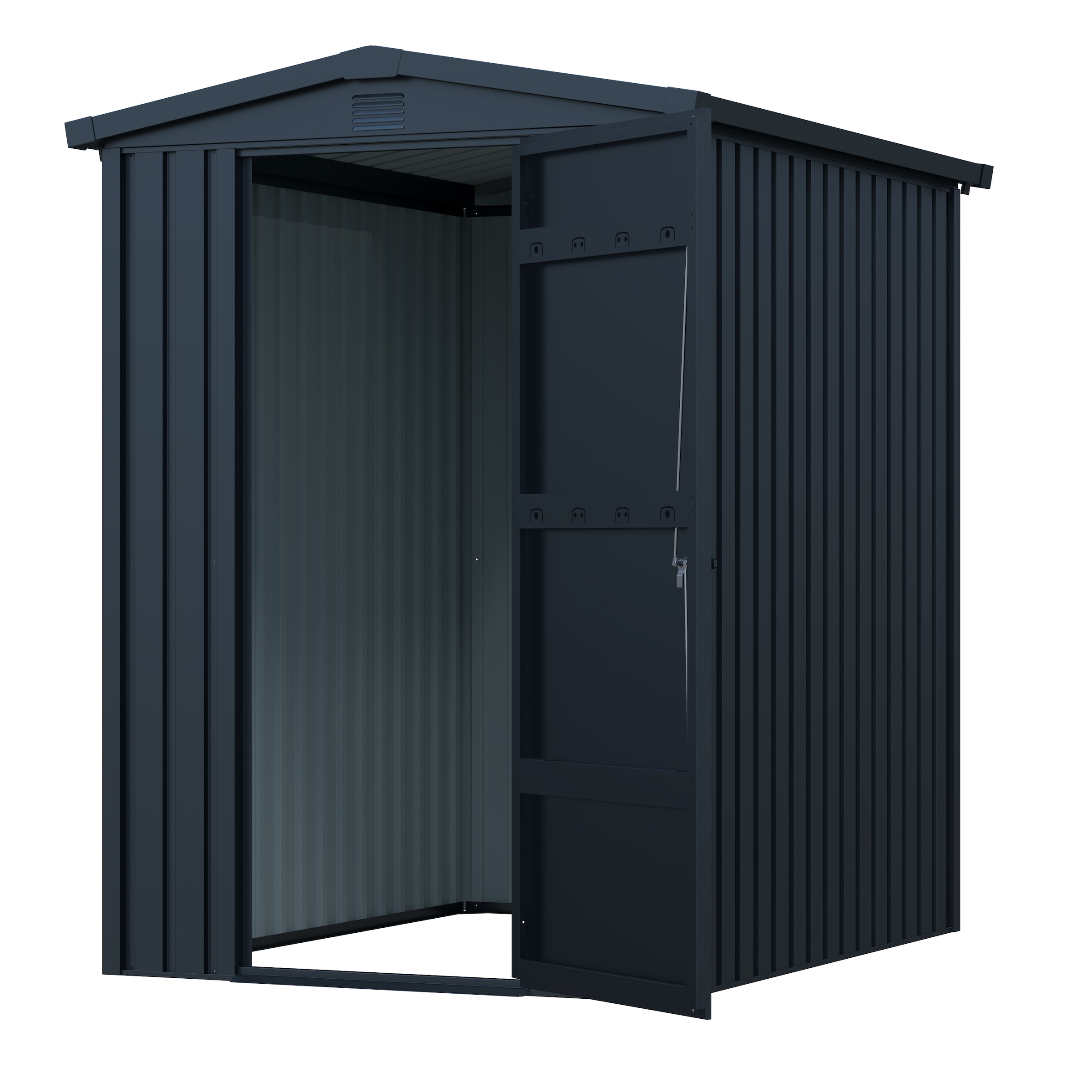 GARDEN 'N' MORE Gerätehaus »Pultdachhaus Basic plus« einfacher Aufbau, Langlebig, abschließbar, inkl. Regenrinne