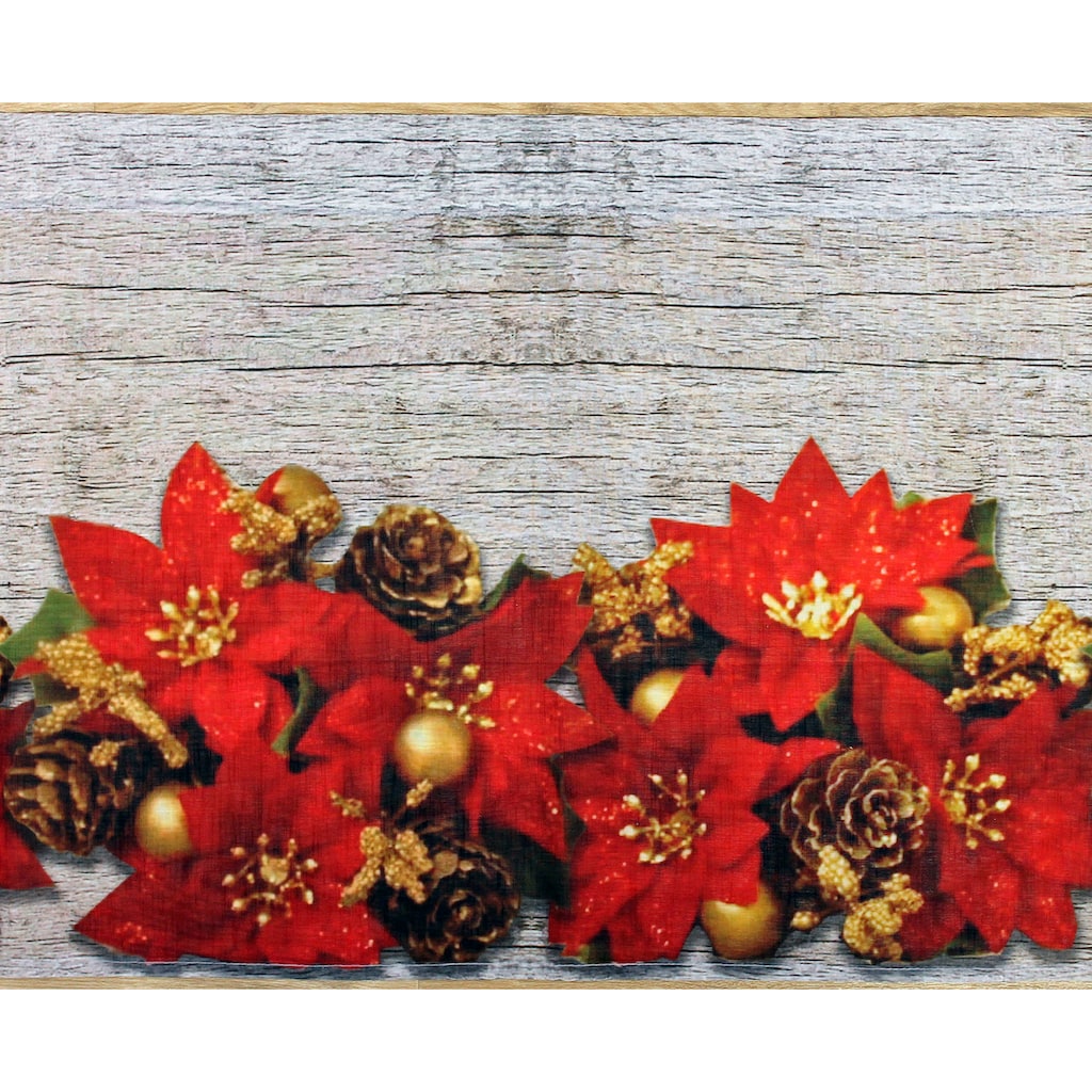 HOSSNER - ART OF HOME DECO Querbehang »Weihnachtsstern«, (1 St.)