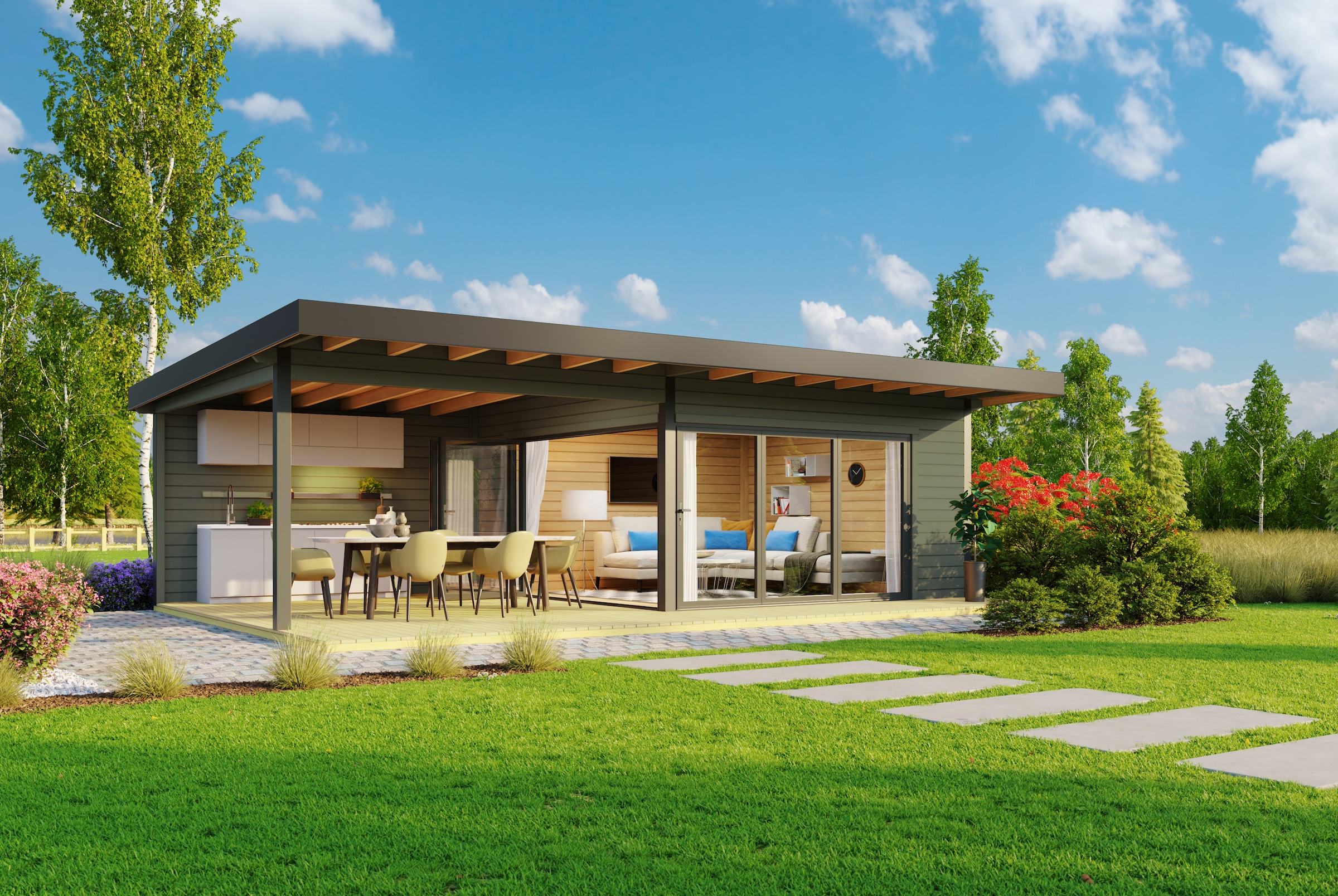 Nordic Holz Gartenhaus "DOMEO 10" günstig online kaufen