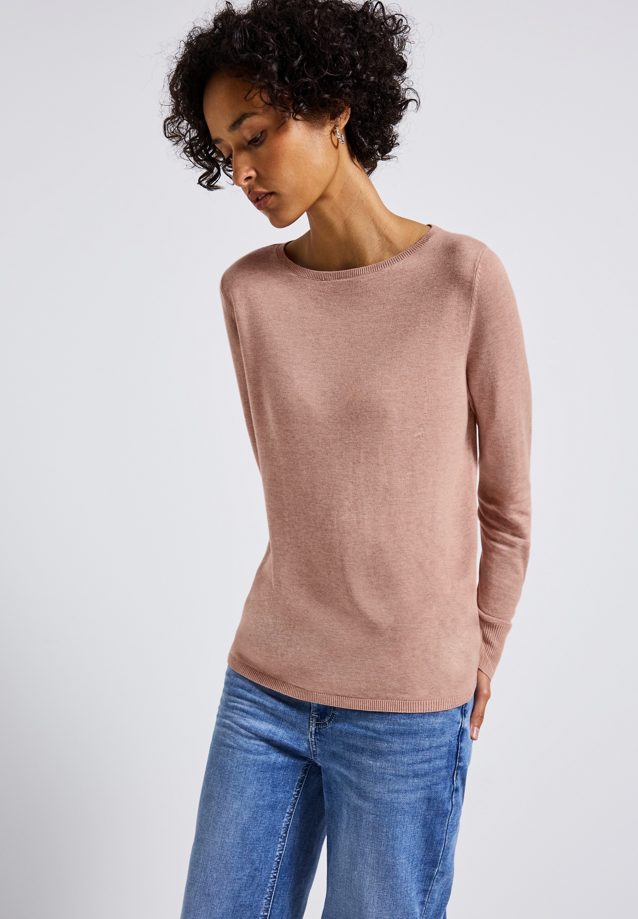 STREET ONE Strickpullover, mit U-Boot-Ausschnitt günstig online kaufen