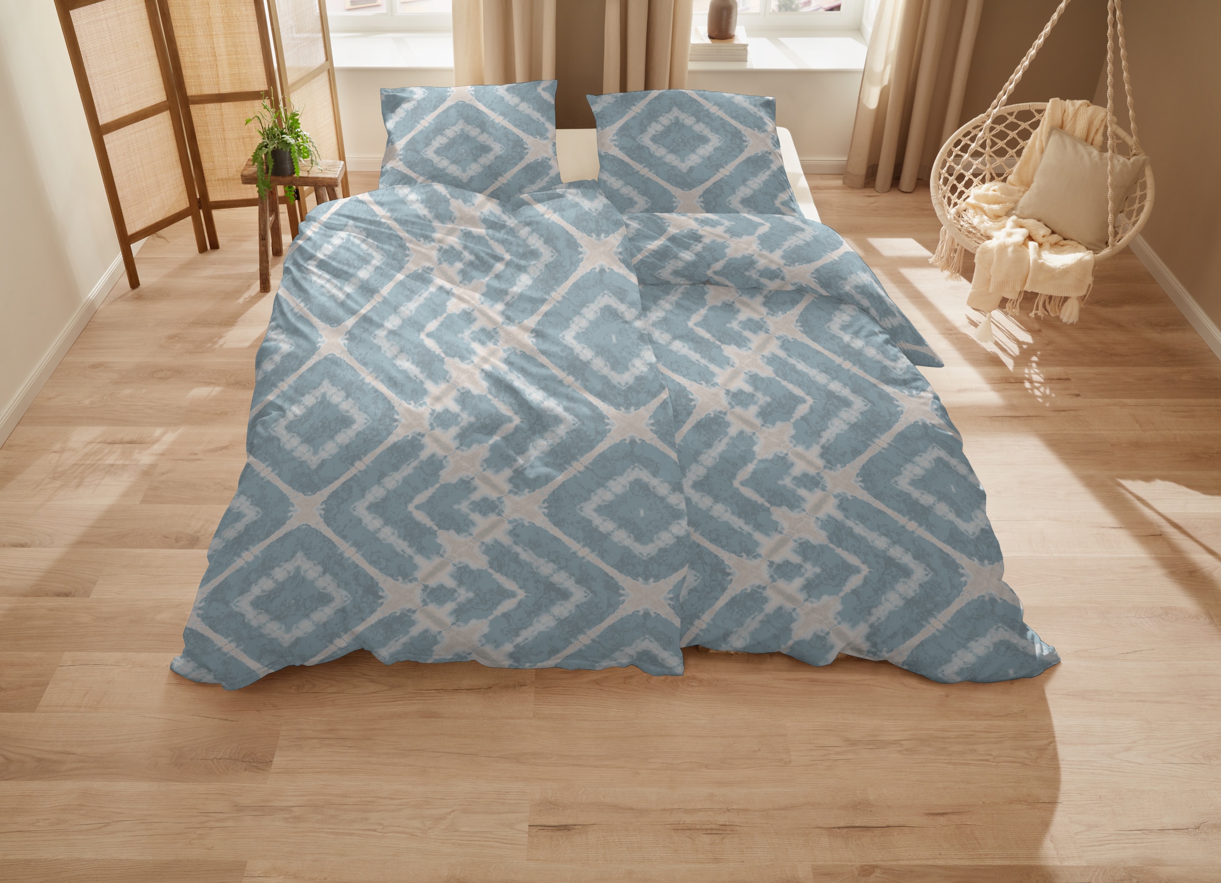 Primera Bettwäsche »Mako-Satin Bettwäsche Boho«, im natürlichen Boho Style