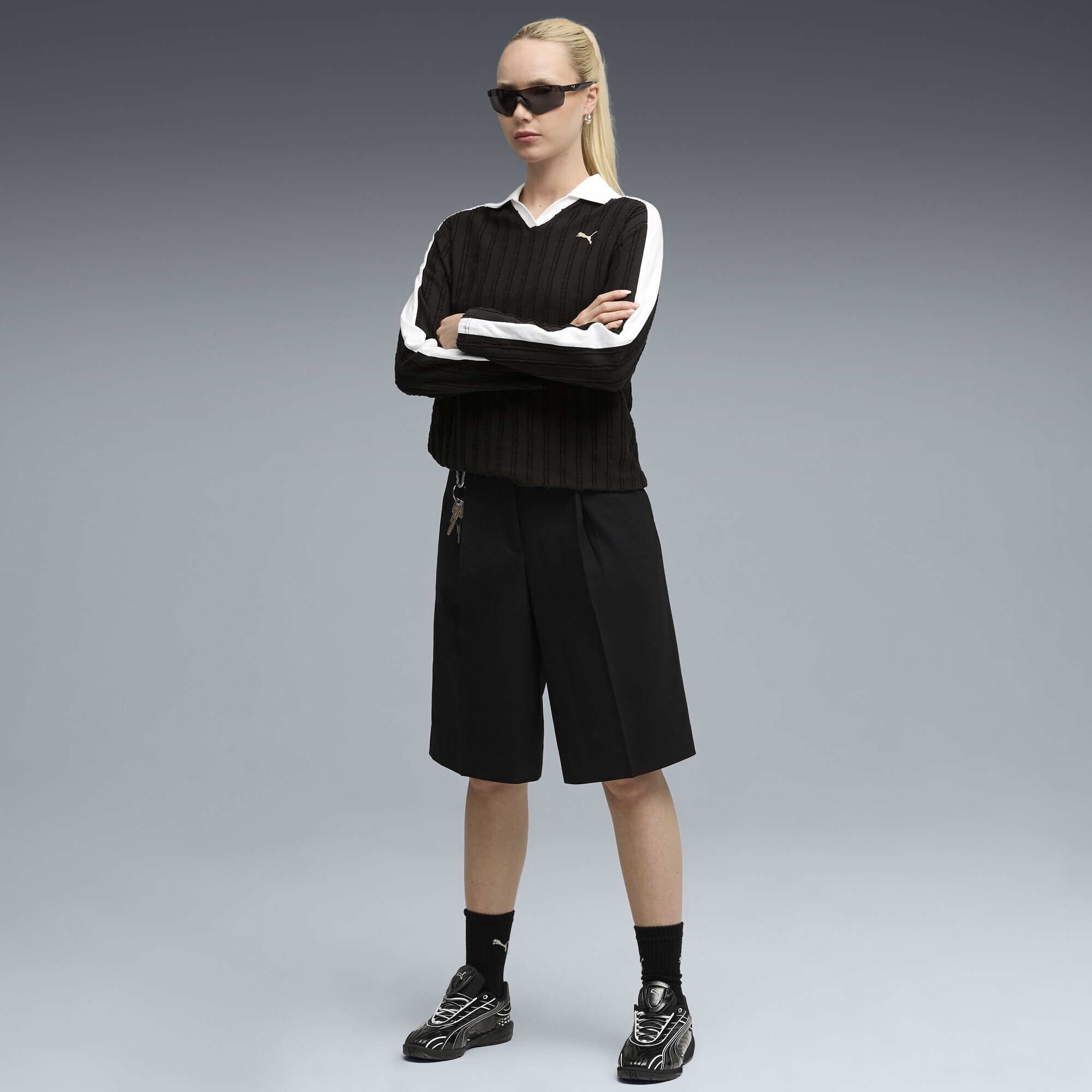 PUMA Poloshirt »T7 Relaxed Langarm-Polo Damen«