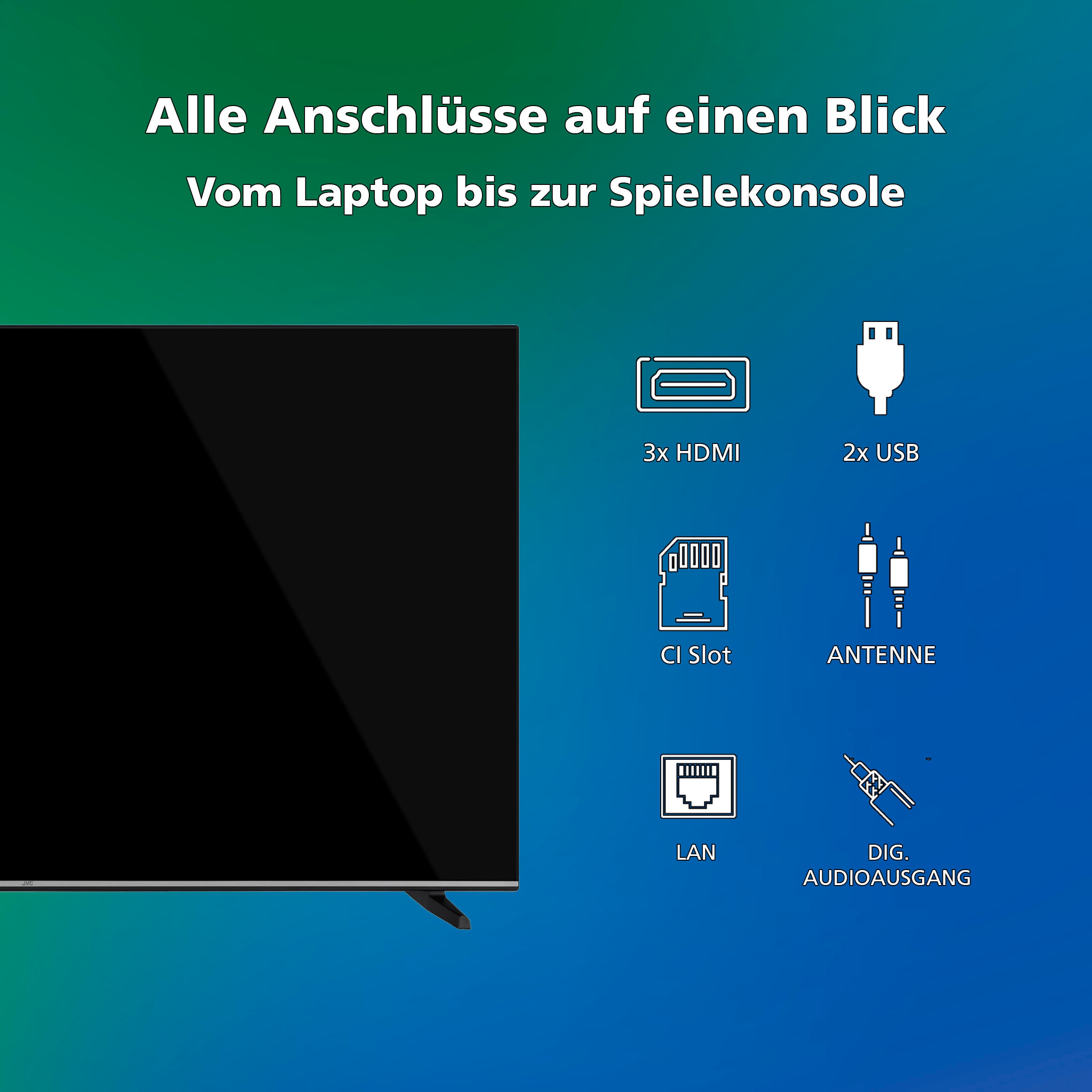 JVC LCD-LED Fernseher »LT-43VD3555«, 4K Ultra HD, Smart-TV