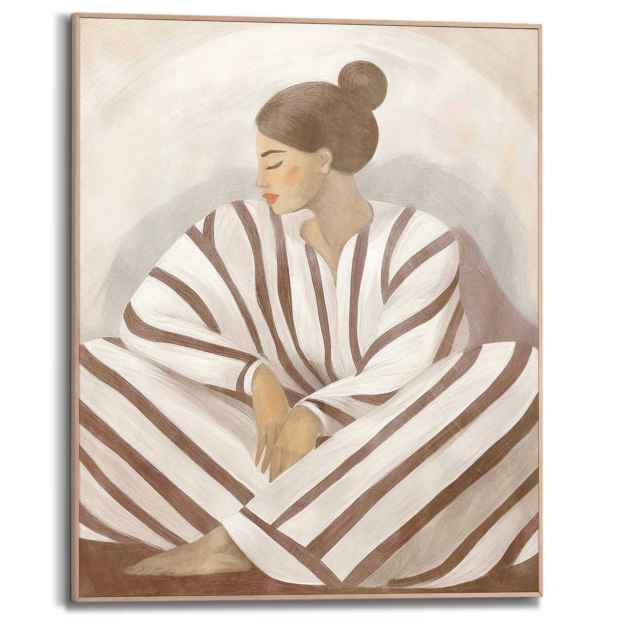 Reinders Poster "Zen Lady", Schlafzimmer - Braun - MDF - Spiritualität - 40 günstig online kaufen