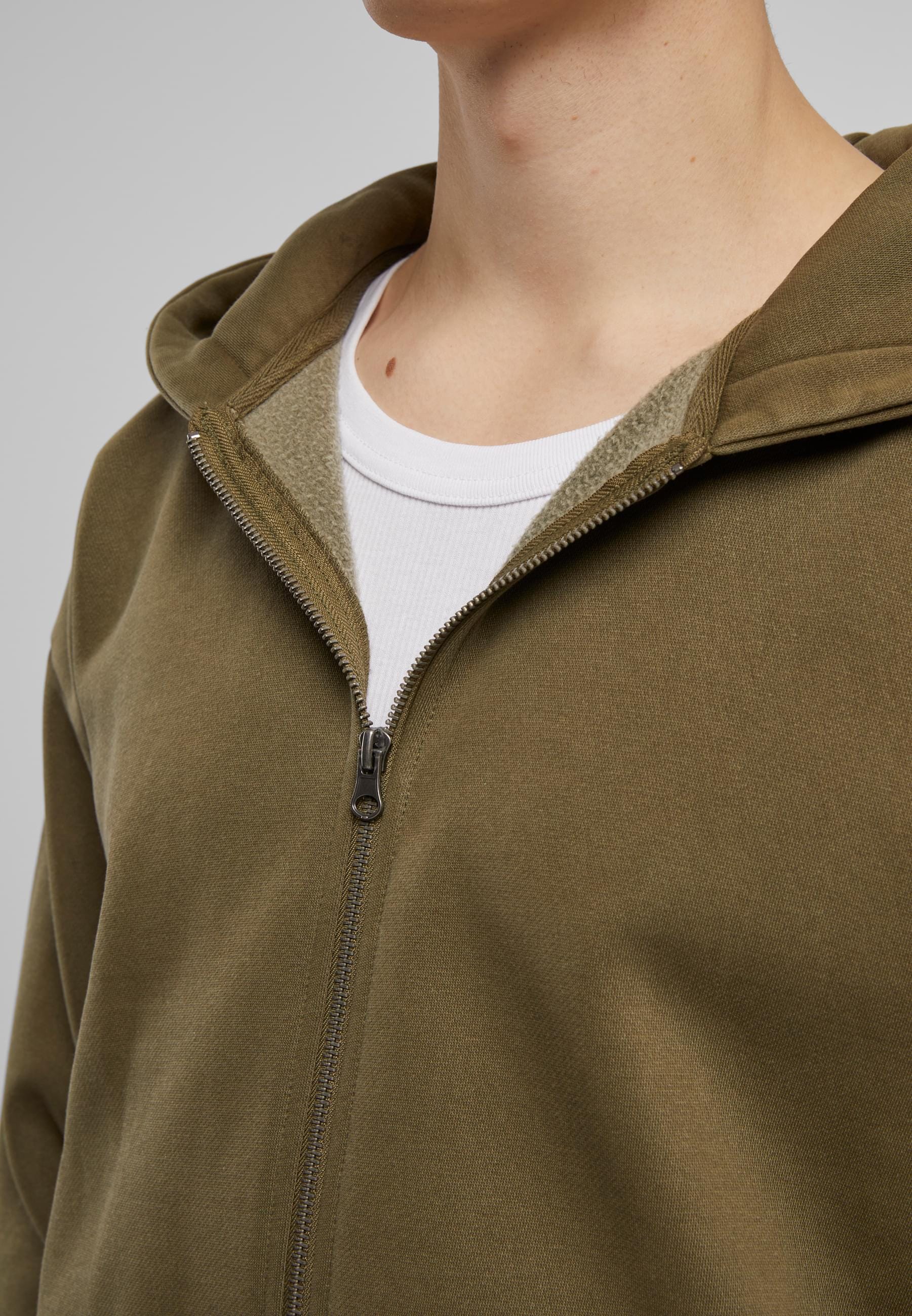 URBAN CLASSICS Sweatjacke »Urban Classics Vintage Heavy Zip Hoodie«