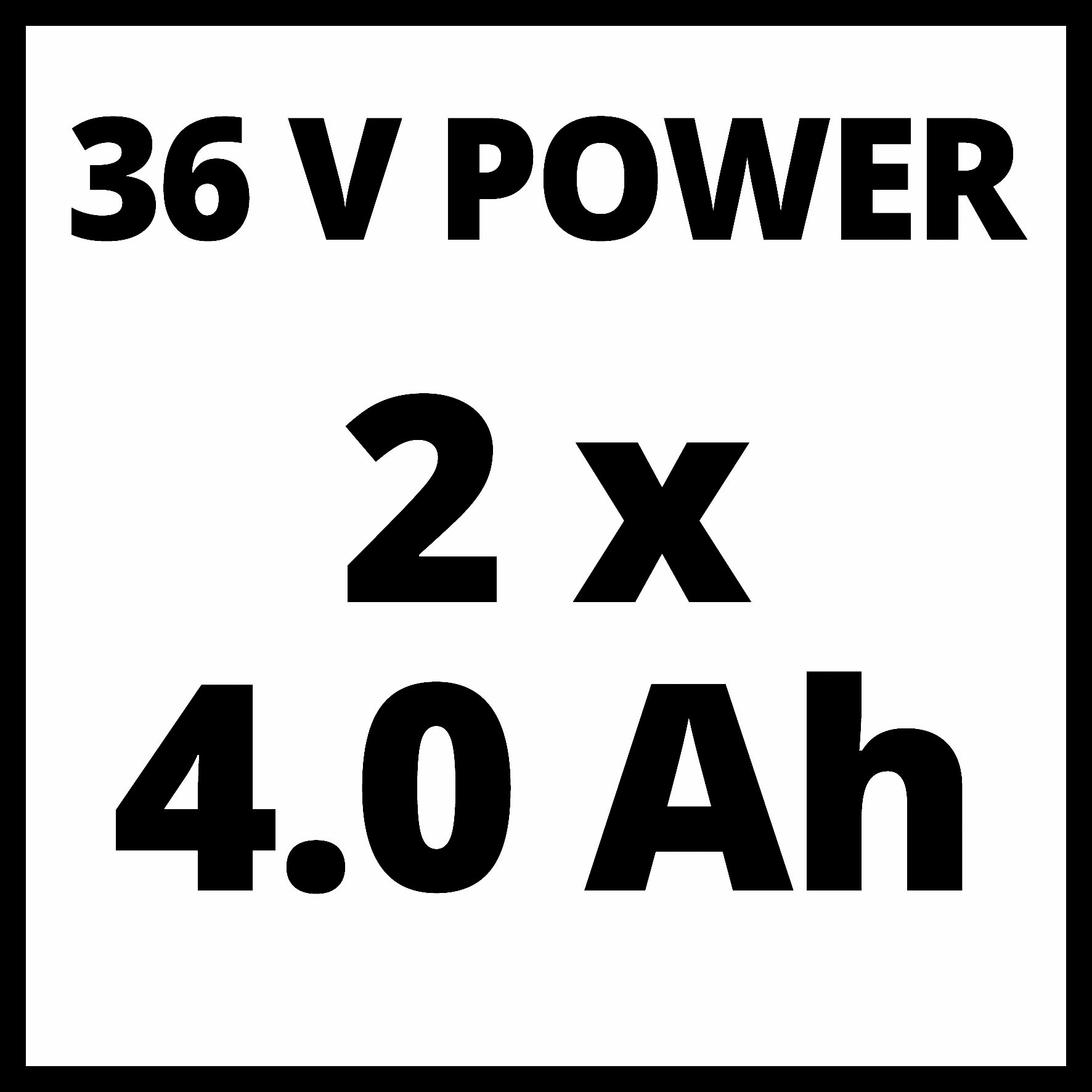 Einhell Akkurasenmäher »Einhell Power X-Change RASARRO 36/40«, mit 2x Akku 18V/4,0Ah und 2x Ladegerät