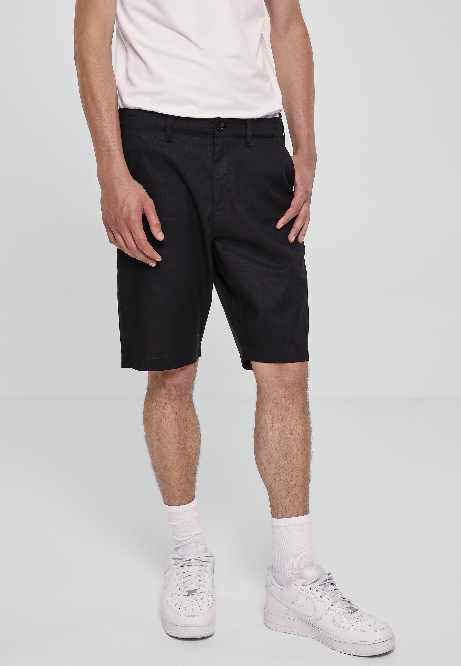 URBAN CLASSICS Shorts »Urban Classics Herren Cotton Linen Shorts«, (1 tlg.)