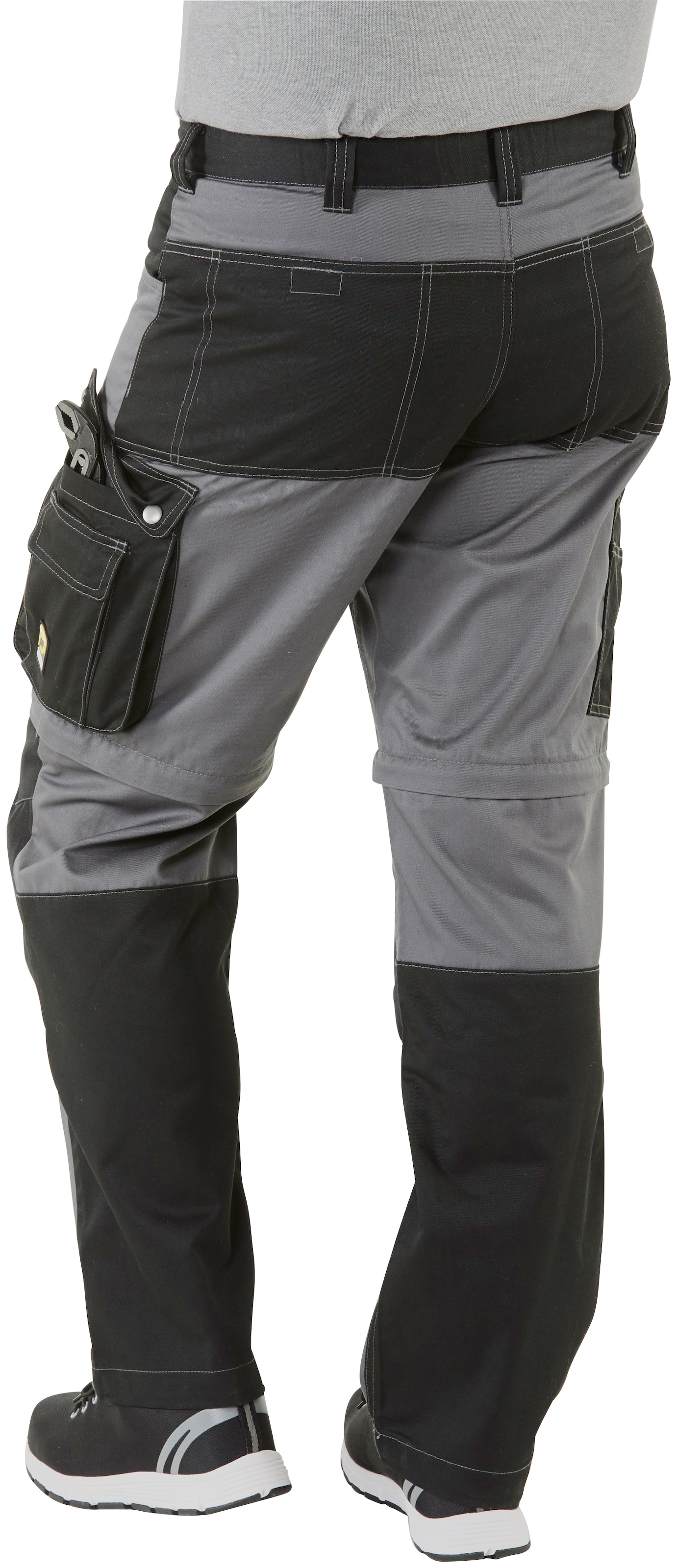 Northern Country BAUR (verstärkter und günstig lange »Worker«, 8 Funktion: möglich, Arbeitshose Zipp-off Kniebereich, Taschen), Beinverlängerung in | mit Shorts einem Arbeitshose