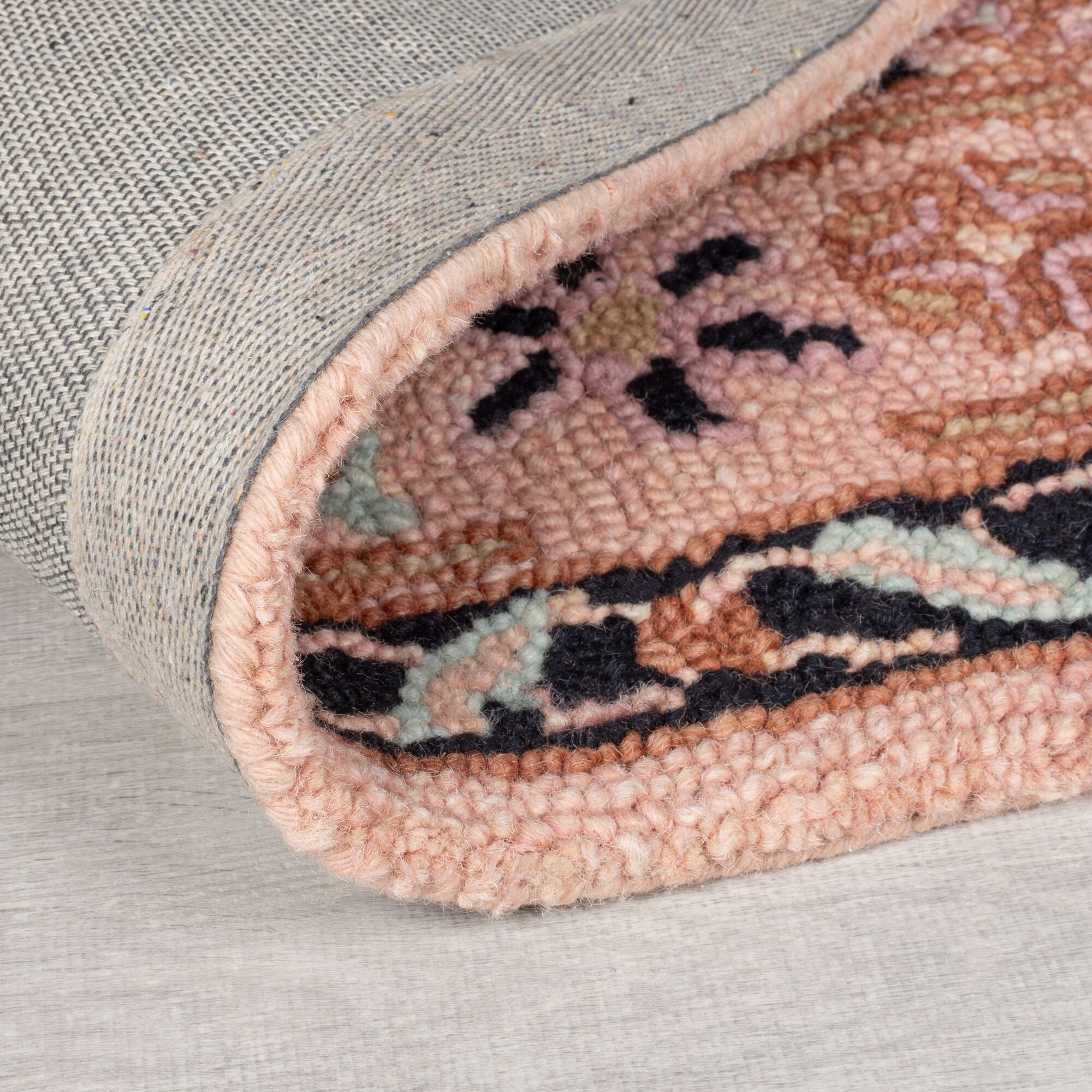 Thumbnail - FLAIR RUGS Wollteppich "Blossom 3D Effekt" rechteckig 5 mm Höhe Wolle, Teppich, Wohnzimmer, Schlafzimmer, Esszimmer