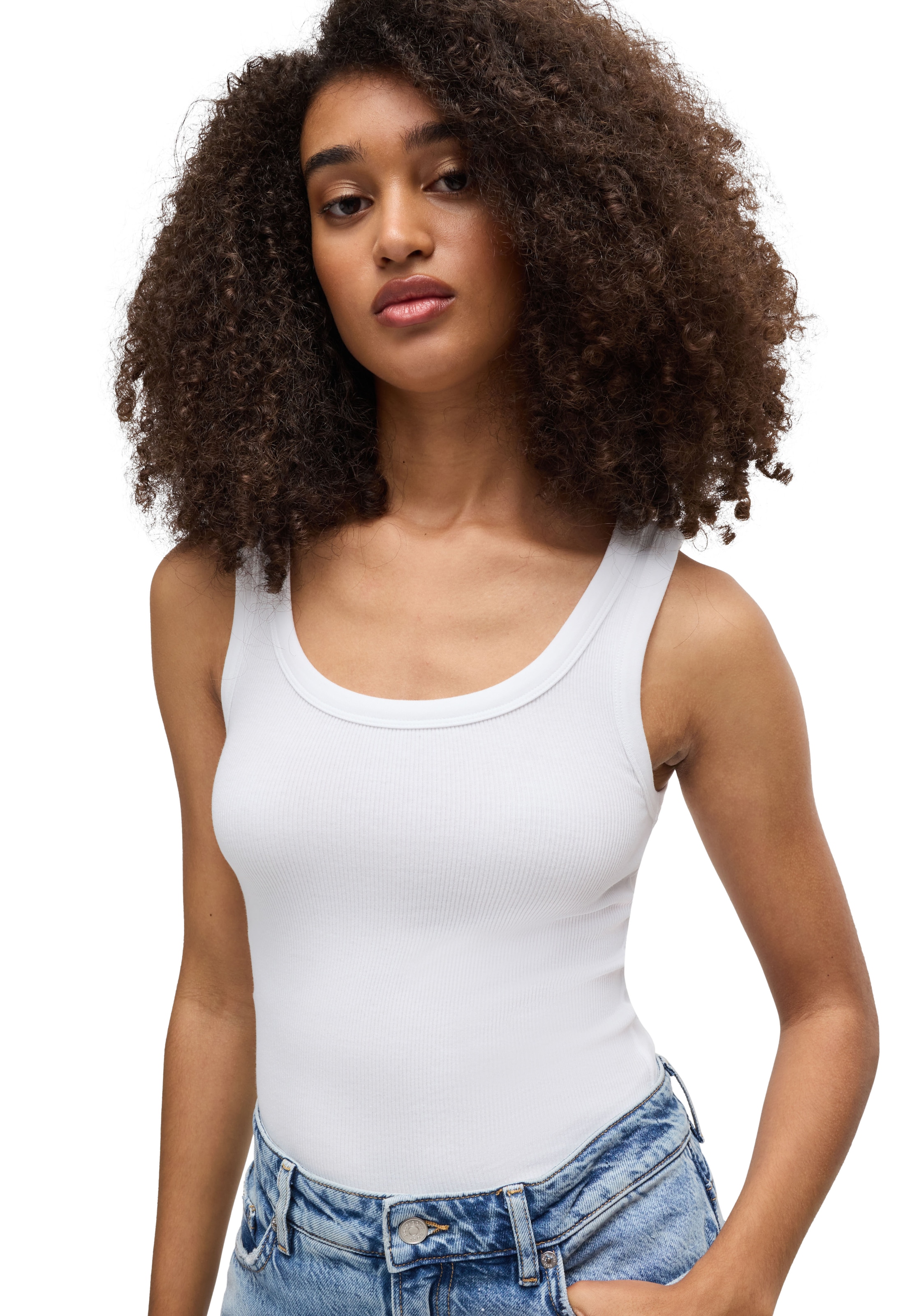 BOSS ORANGE Longtop »Ematite Premium Damenmode«, mit Rundhalsausschnitt
