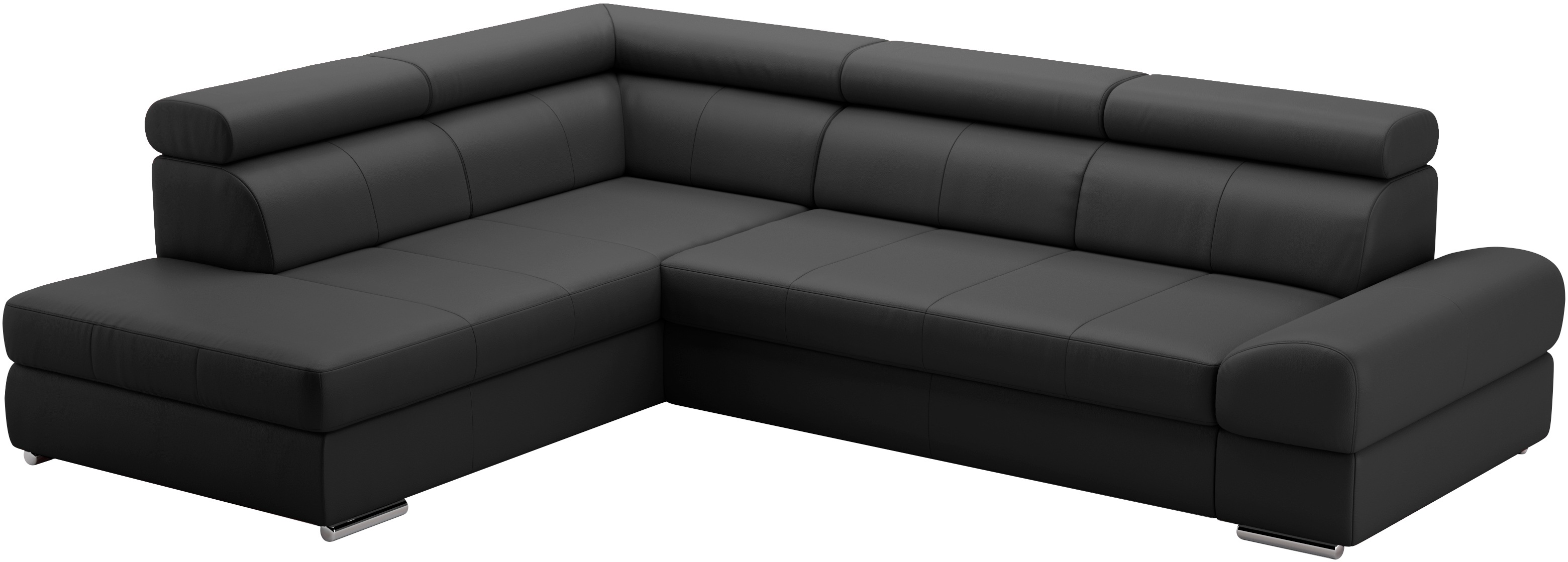 Thumbnail - sit&more Ecksofa "Broadway L-Form" mit verstellbaren Kopfteilen, wahlweise mit Bettfunktion