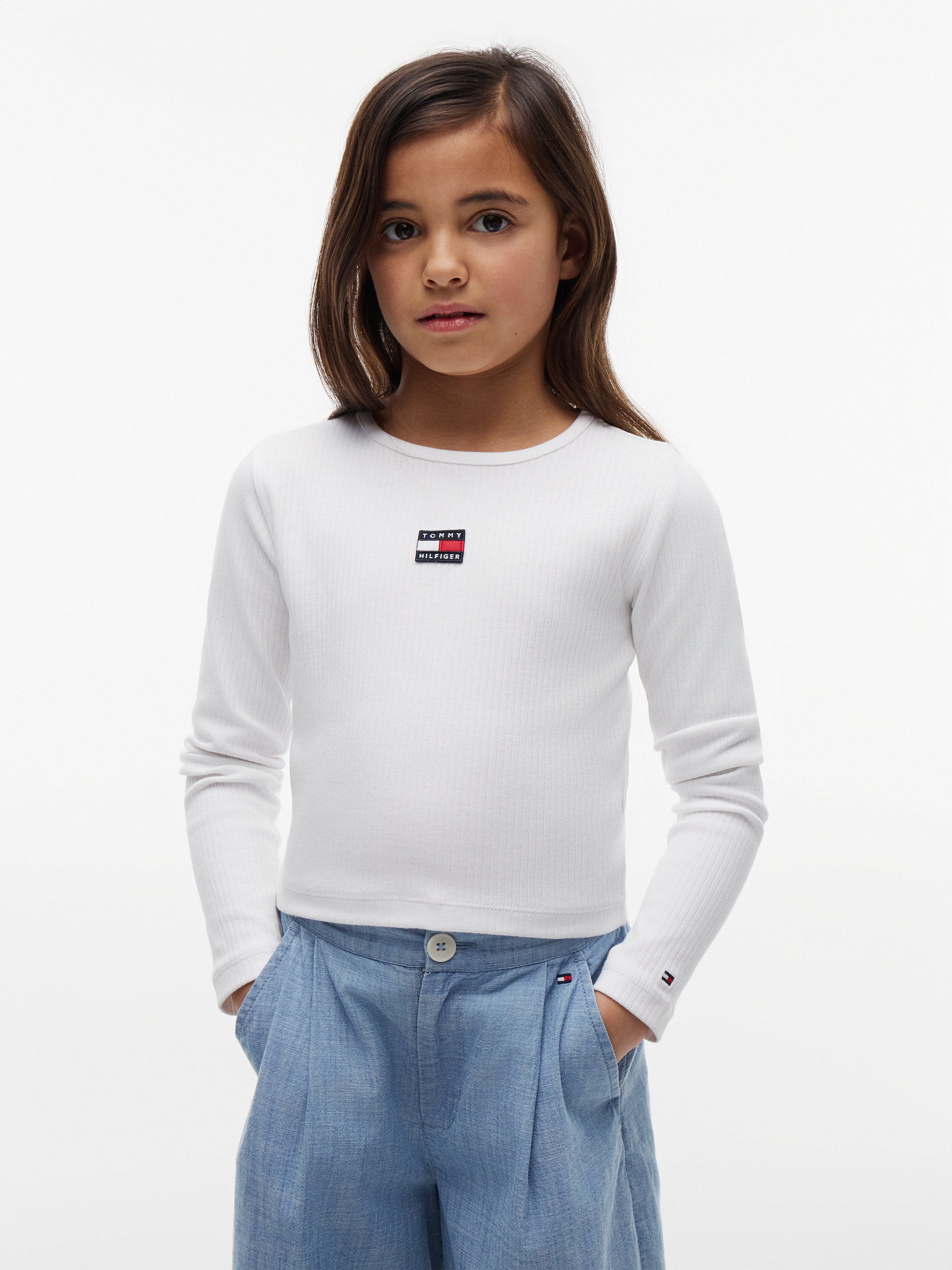 Tommy Hilfiger Langarmshirt Kinder bis 16 Jahre, mit Rundhalsausschnitt