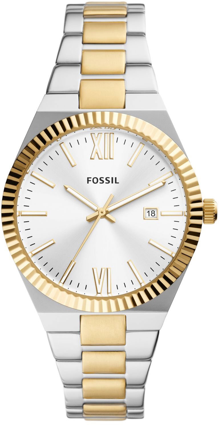 Fossil Quarzuhr »SCARLETTE, ES5259«, Armbanduhr, Damenuhr, Datum, analog