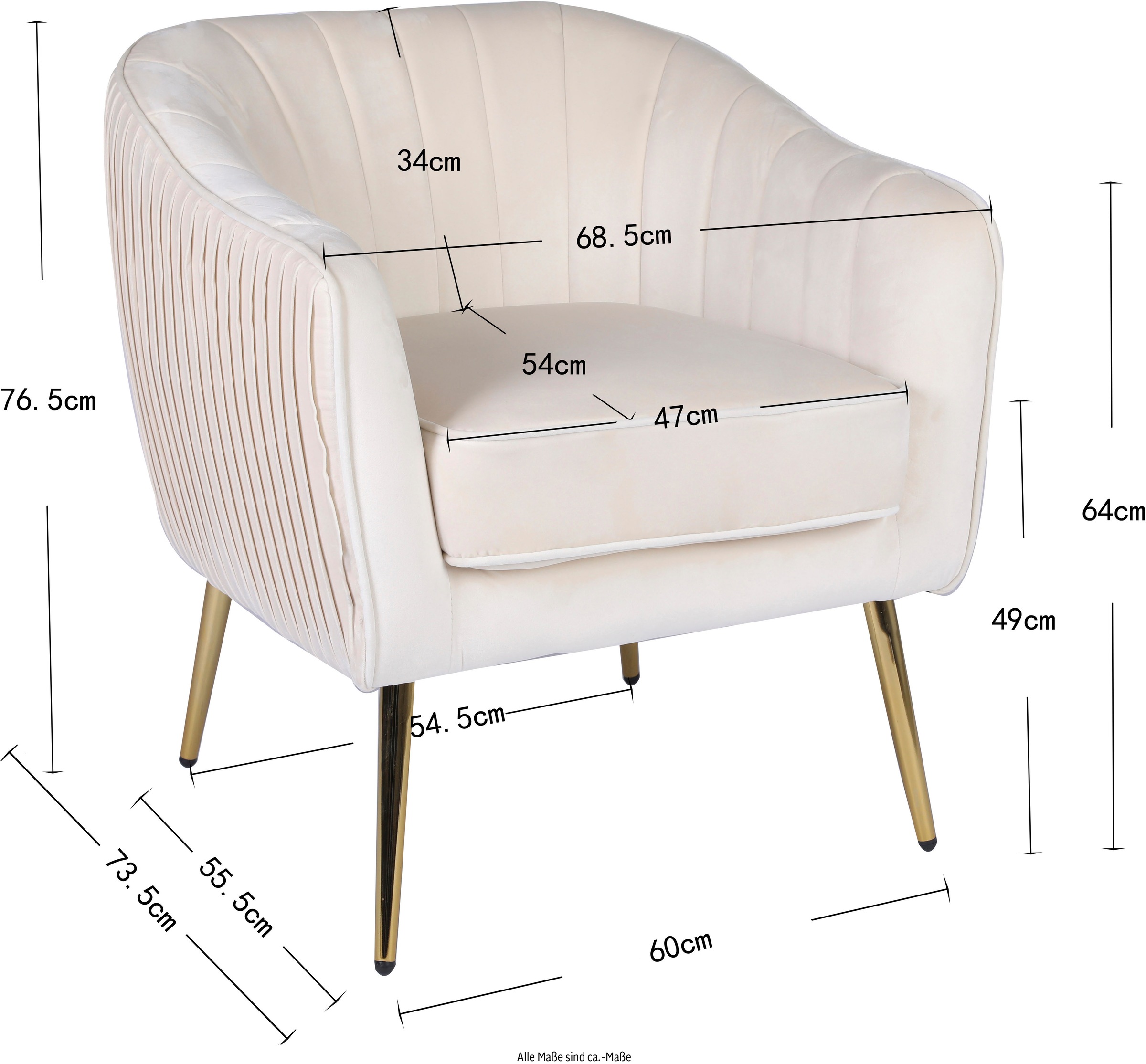 INOSIGN Loungesessel »ARROLL mit Hocker«, Cocktailsessel, Relaxsessel, Einzelsessel und Hocker bequem gepolstert