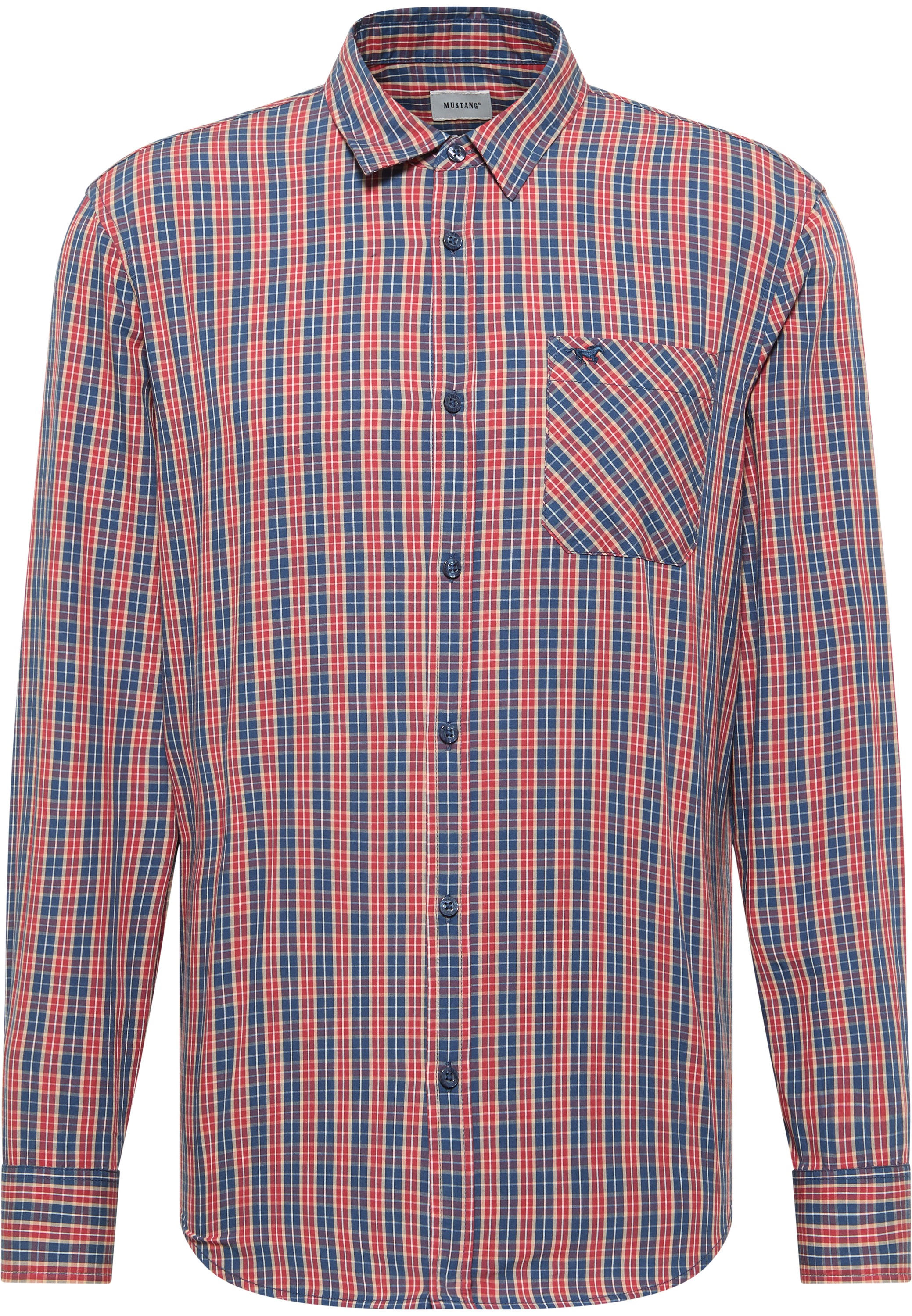 MUSTANG Langarmhemd "Herren Style Chester" günstig online kaufen