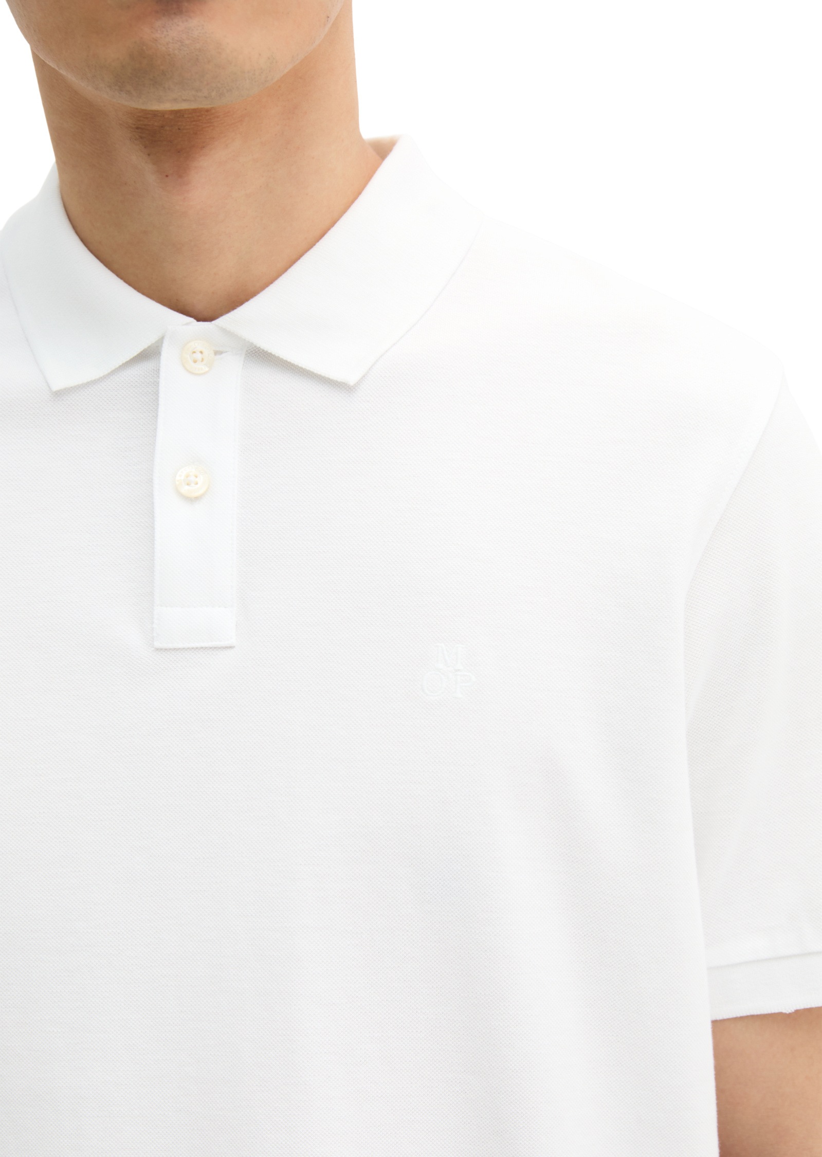 Marc O'Polo Polo Shirt Men White XS 7