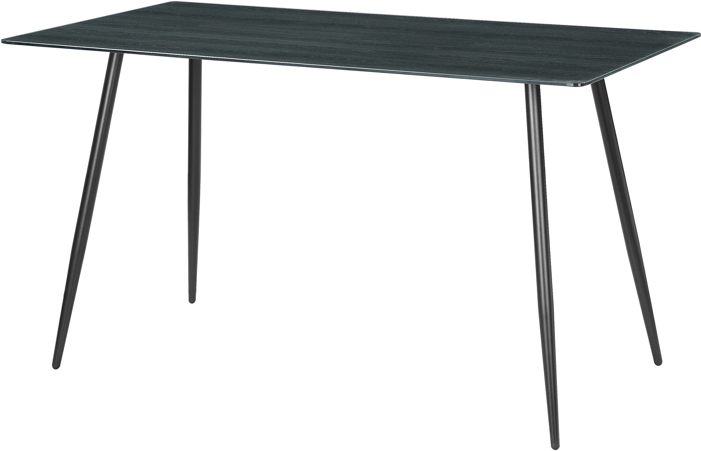 Thumbnail - Home affaire Essgruppe "Arhus, TOPSELLER", (Set, 5 tlg.), mit Glasplatte in Holzoptik, weicher Samtvelours Bezug