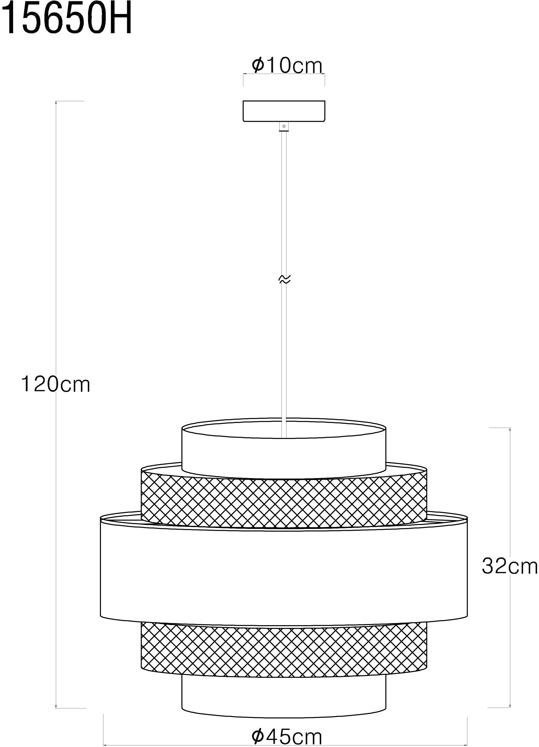 GLOBO LIGHTING Hängeleuchte »SOENI«, Leuchtmittel E27 | ohne Leuchtmittel, Hängelampe/Pendelleuchte/Esszimmer/Wohnzimmer/Esstisch