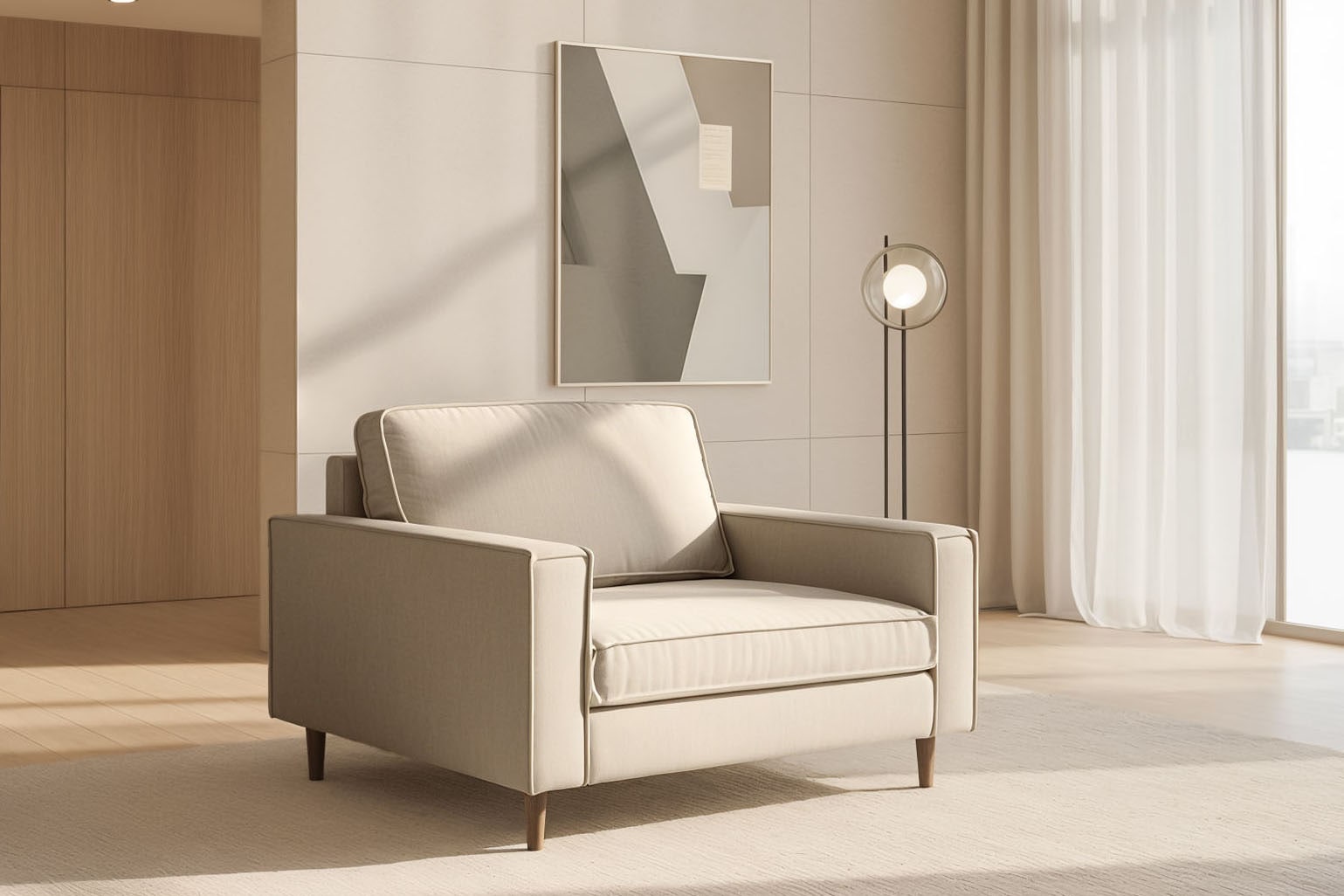 Home affaire Loveseat "Pinto Skandi 105 cm, Chenille, Struktur" günstig online kaufen