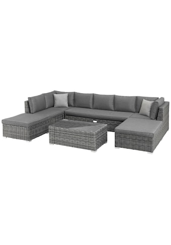 Gartenlounge-Set »New York«, (21 tlg., 1x 3er AZ-Sofa, 1x Ecke, 1x Sessel, 1x Ottomane...