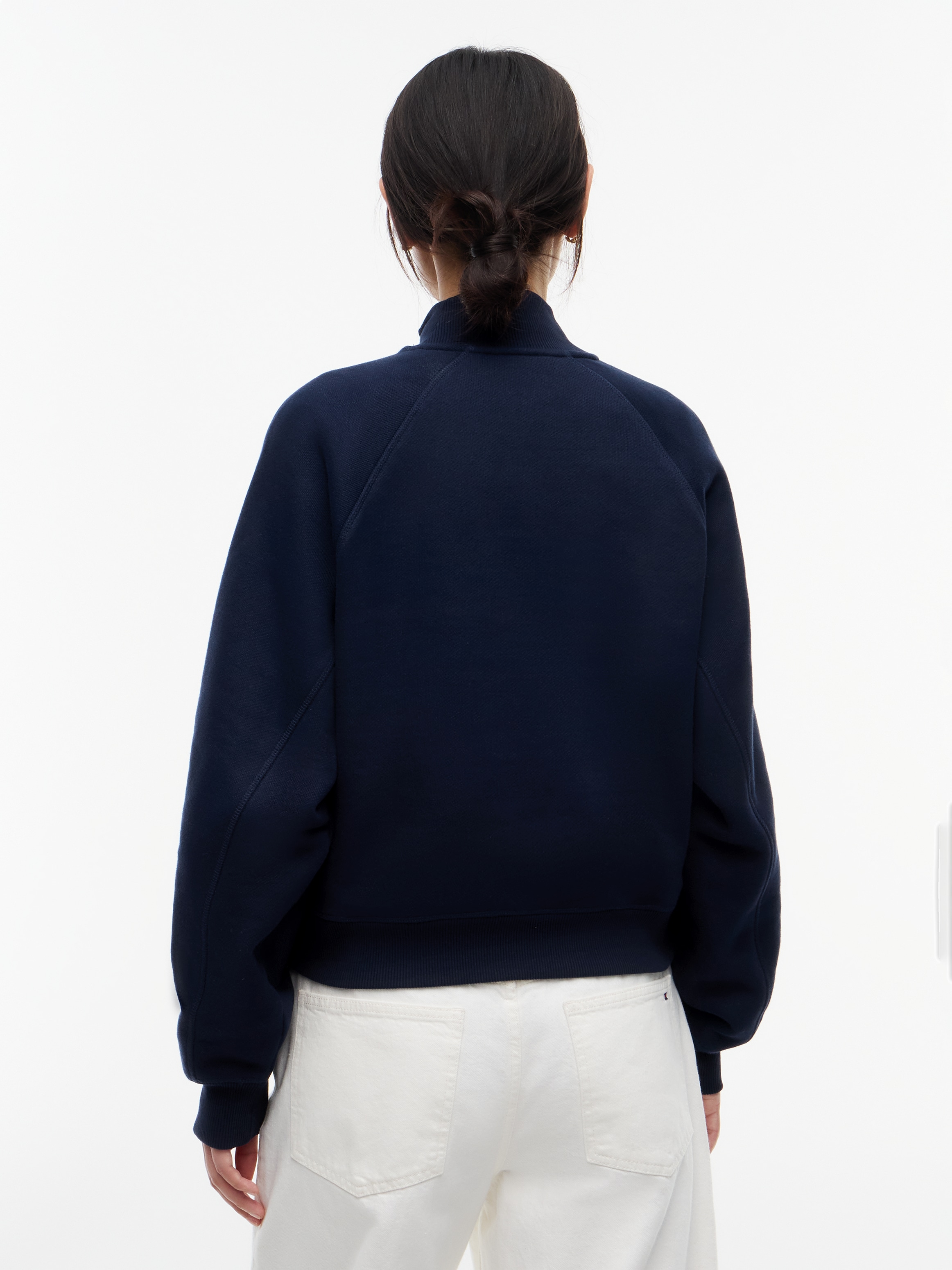 Tommy Hilfiger Sweatshirt »SCRIPT REG MK-NK HALF ZIP SWT«, Baumwollmischung
