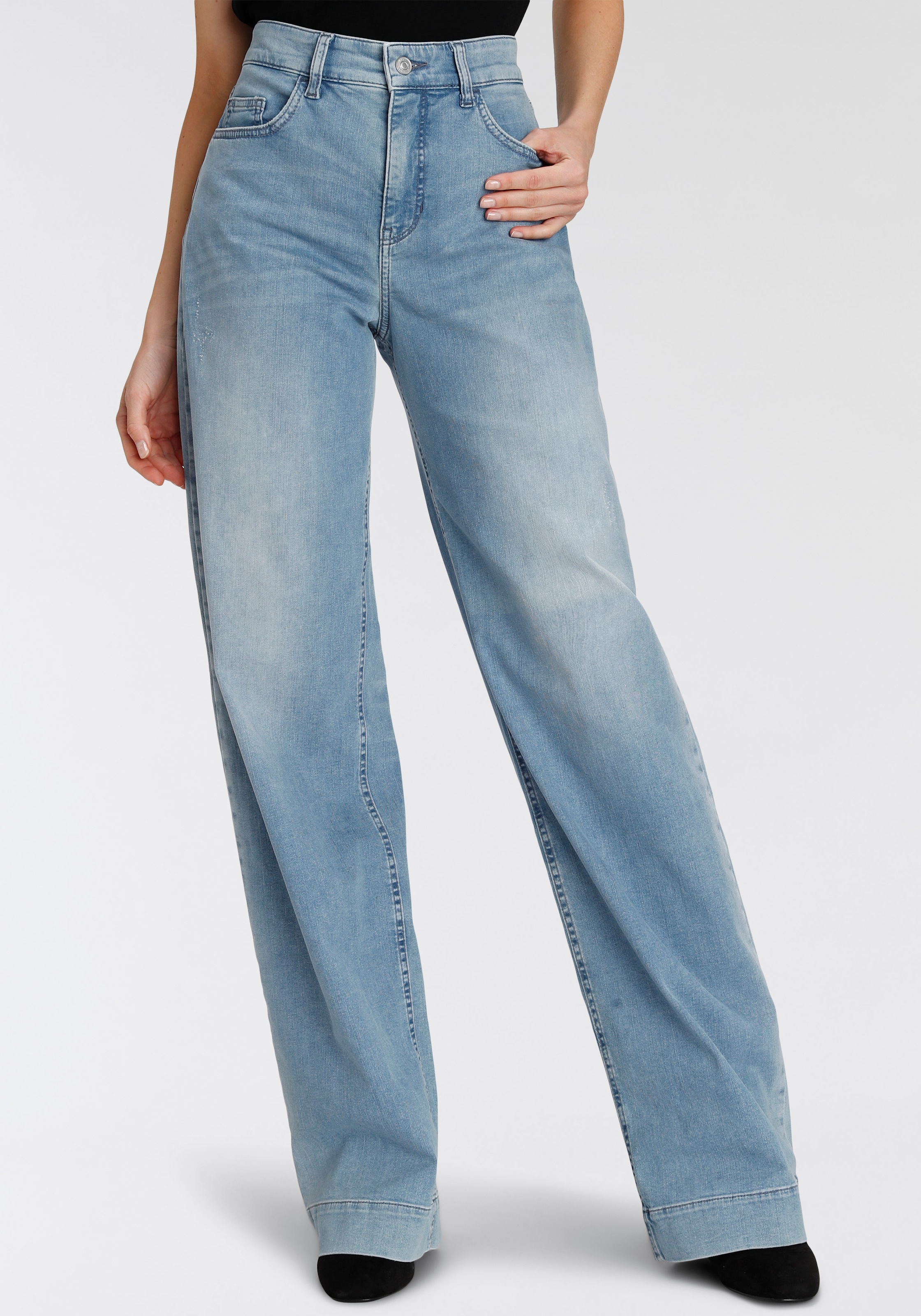 MAC Weite Jeans »Wide-Leg«, Schmale Hüfte und weites Bein für bestellen ...