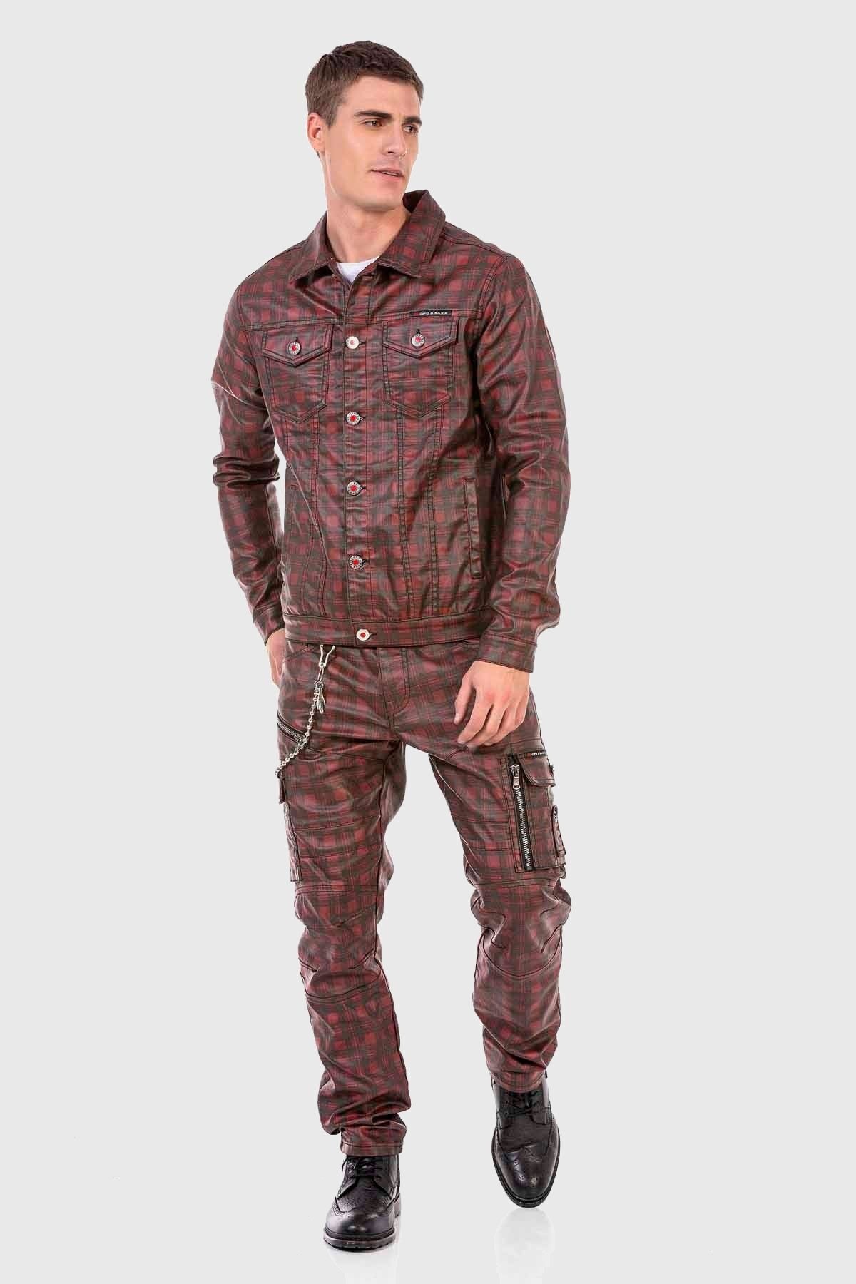 Cipo & Baxx CIPO Field Jacket Red XXL 3