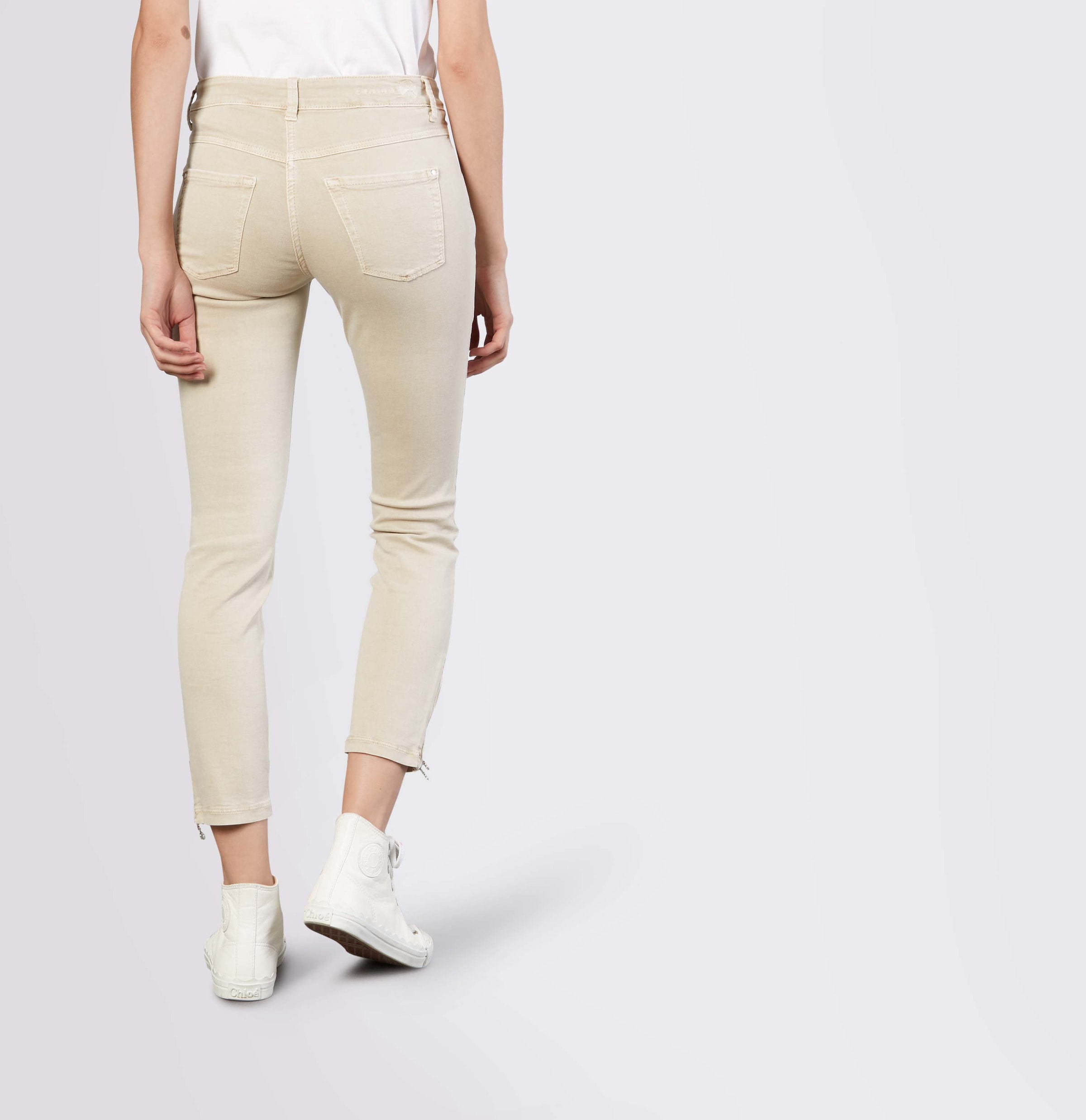 MAC 7/8-Jeans »Dream Chic«, verkürzte Form mit Reißverschluss