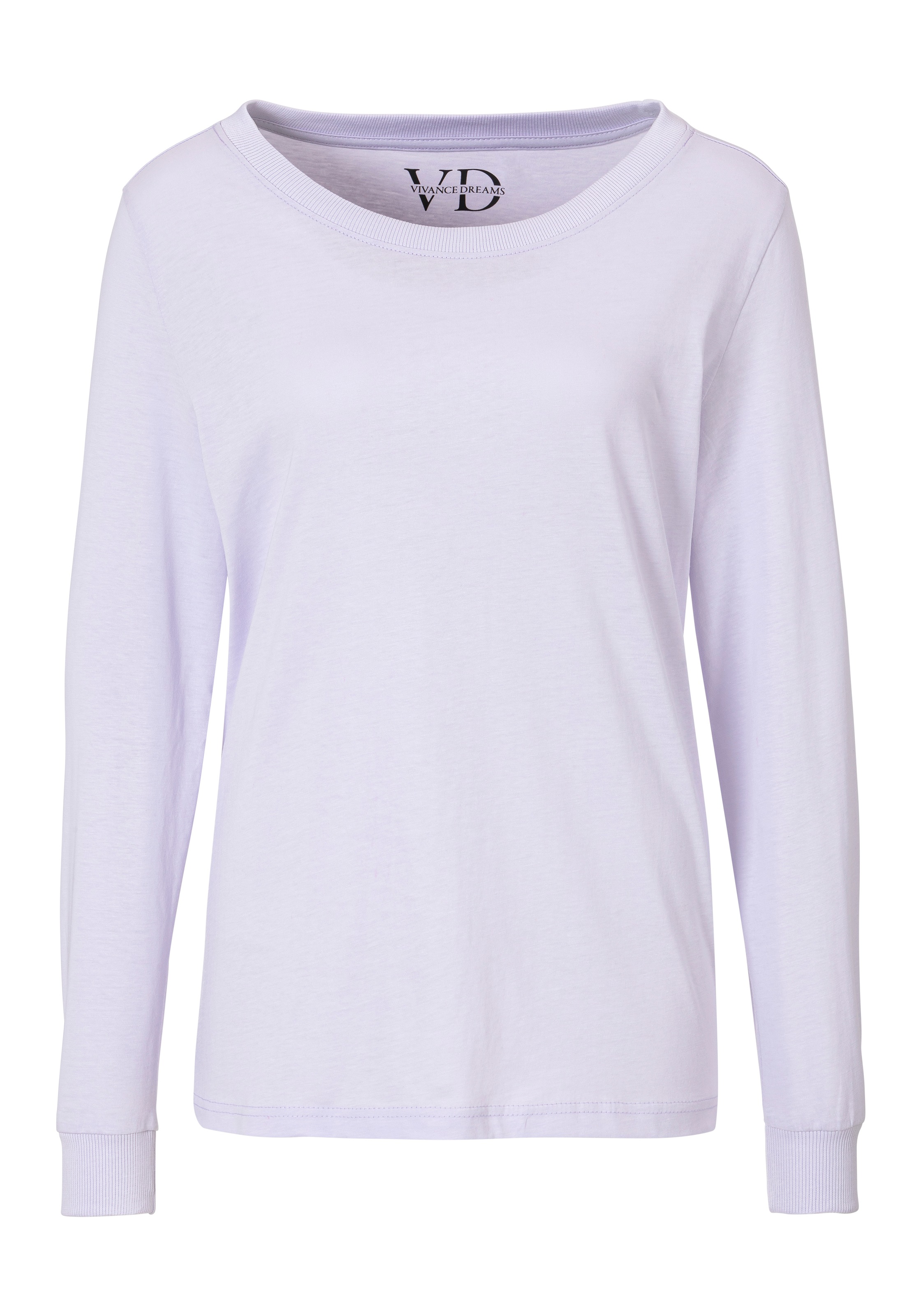 Vivance Dreams Pyjamaoberteil mit Rippbündchen günstig online kaufen