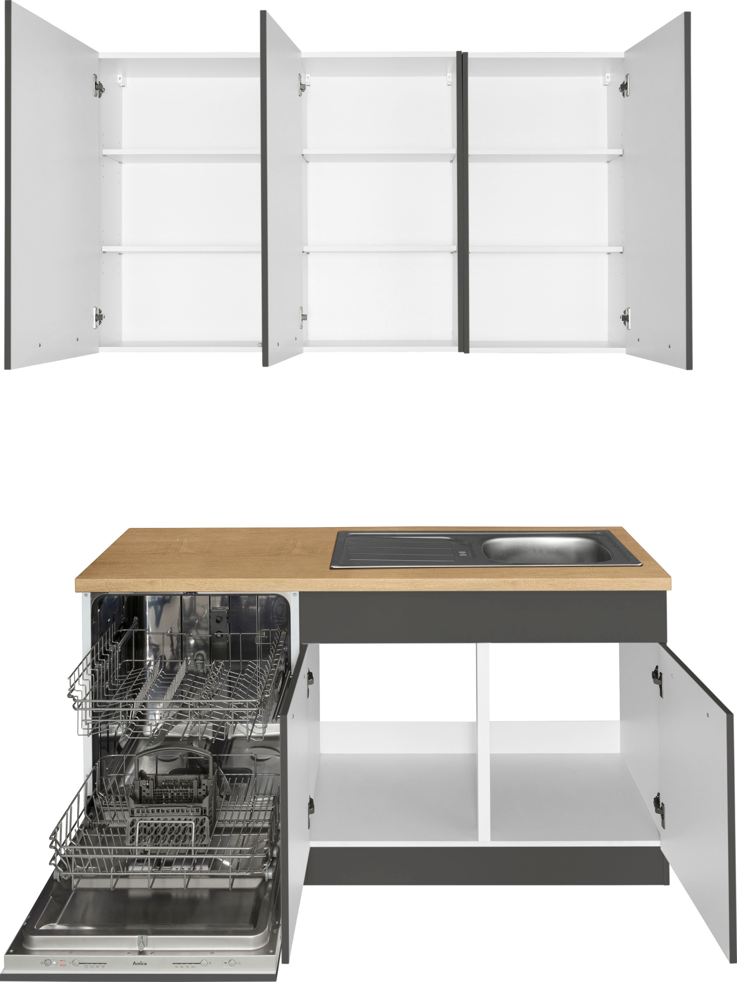 wiho Küchen Winkelküche »Unna«, ohne E-Geräte, 220 BAUR 260 cm Stellbreite | kaufen x