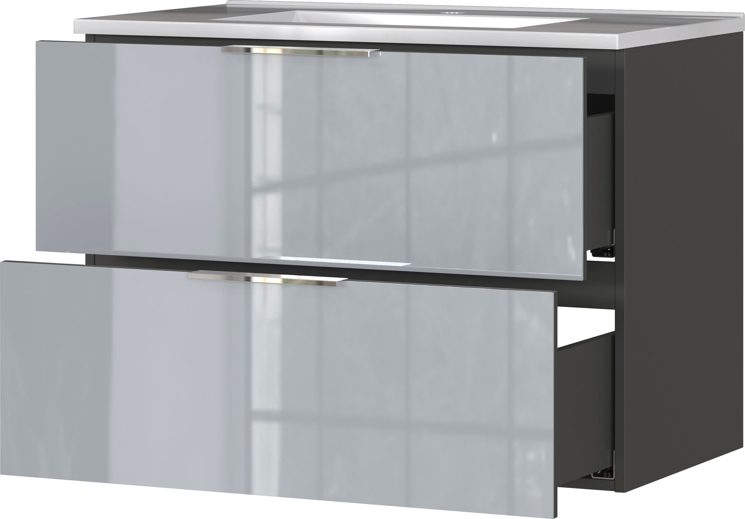 GERMANIA Badmöbel-Set »Oakland«, (5 St.), inkl. WT-Unterschrank, Spiegelschrank, Schrank, Mediumschrank u. Regal