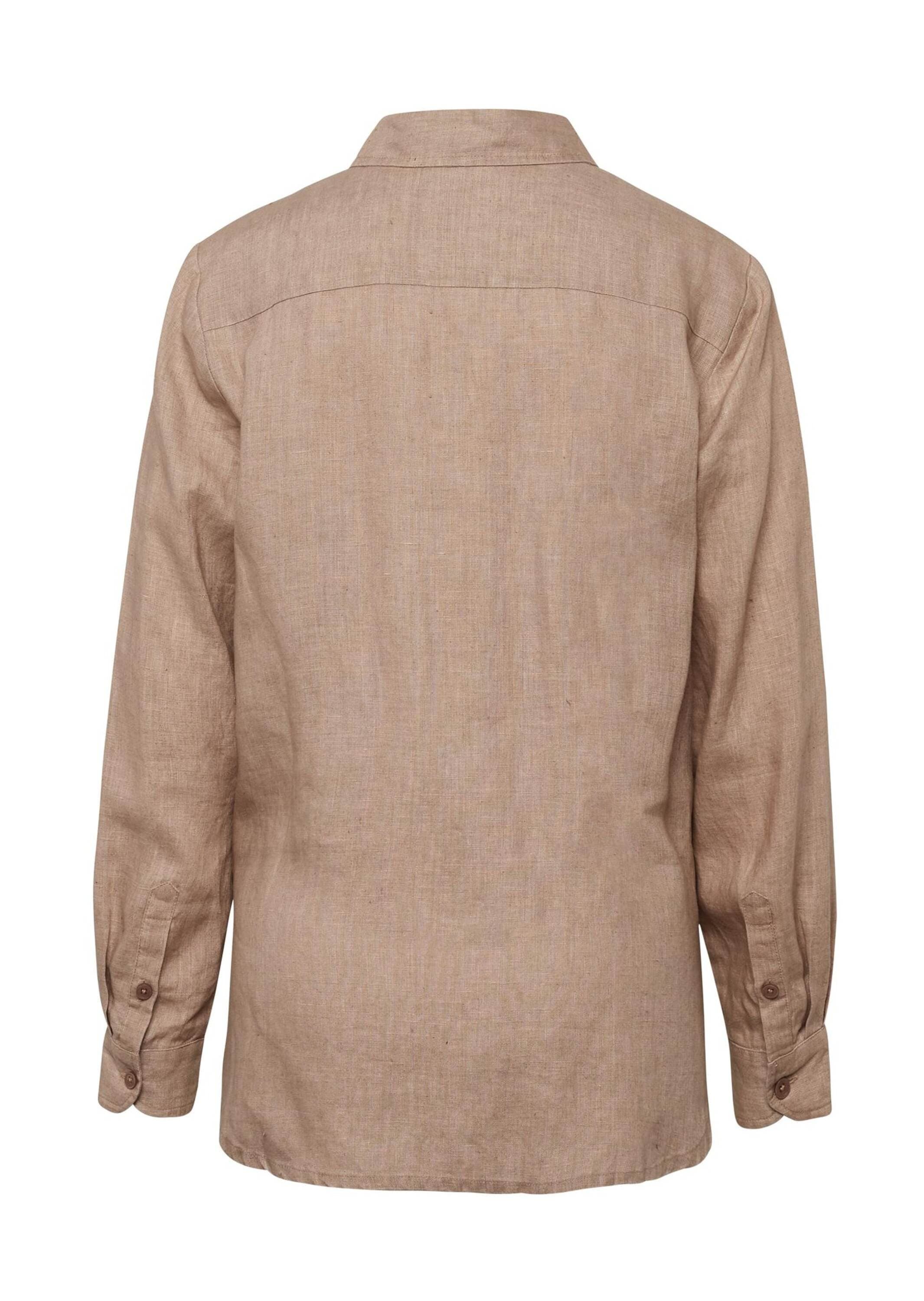GOLDNER Langarmbluse »Leinenbluse Leinenbluse«