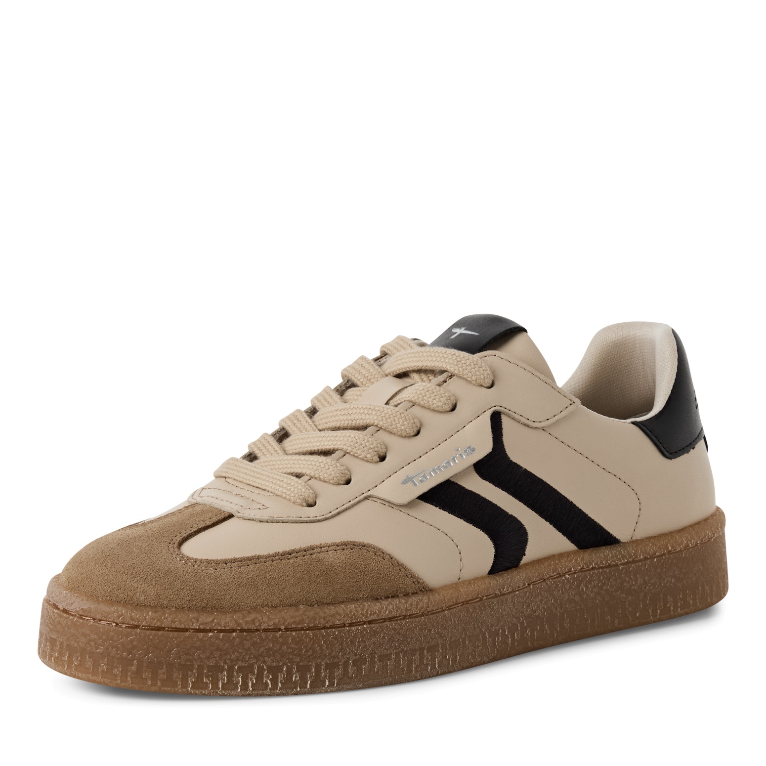 Tamaris Plateausneaker Freizeitschuh, Halbschuh, Schnürschuh im Retro-Look