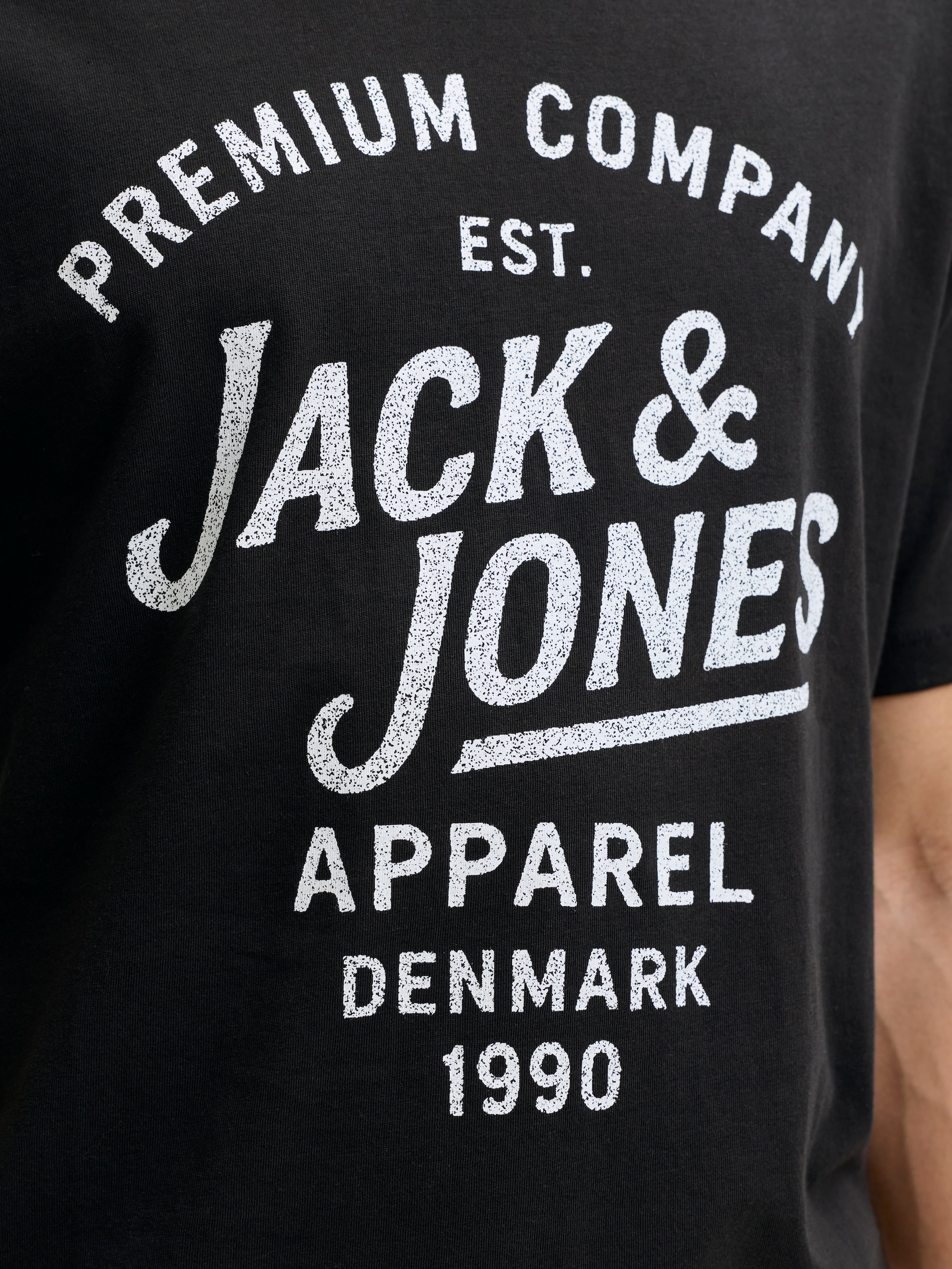 Jack & Jones PlusSize T-Shirt "Jprbluzane Ss Tee Fst Pls" Mit Logo Schriftzug