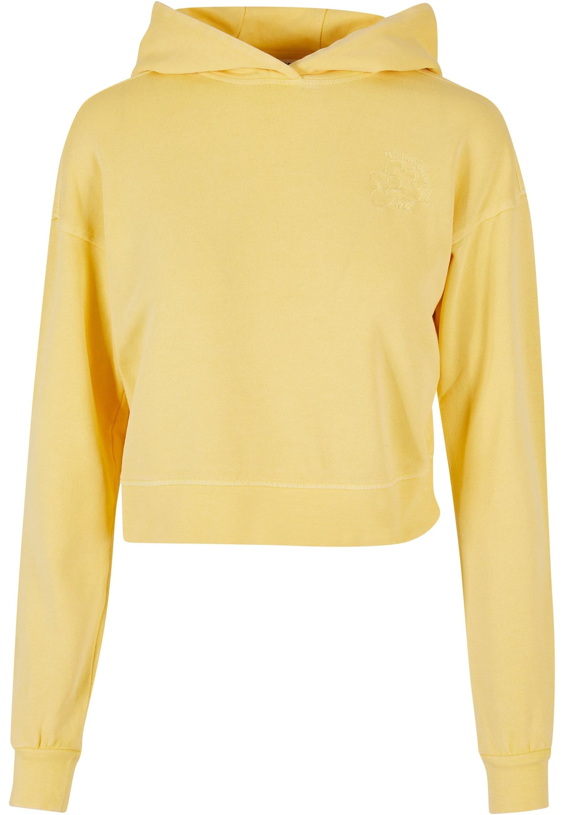 Kapuzenpullover »Urban Classics Damen Ladies Short Flower Embroidery Terry Hoody«