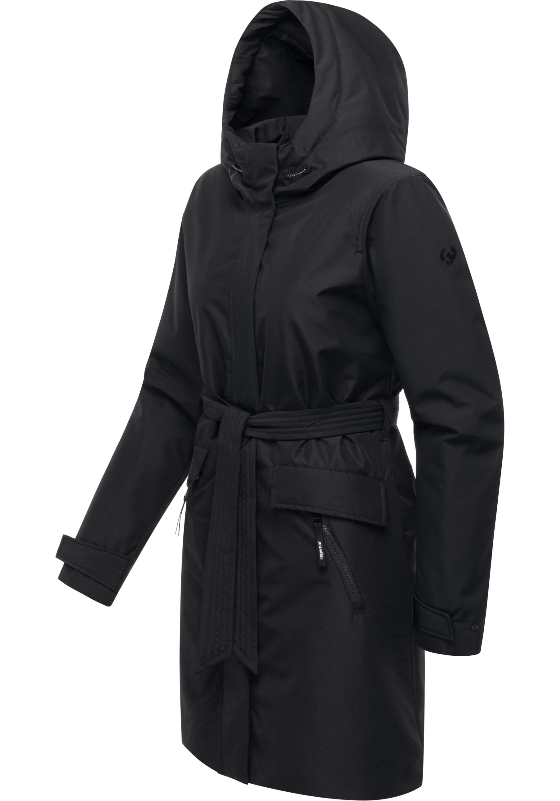 Ragwear Kurzmantel »Horatia Warm YOUMODO« Wasserdichter Wintermantel mit Bindegürtel