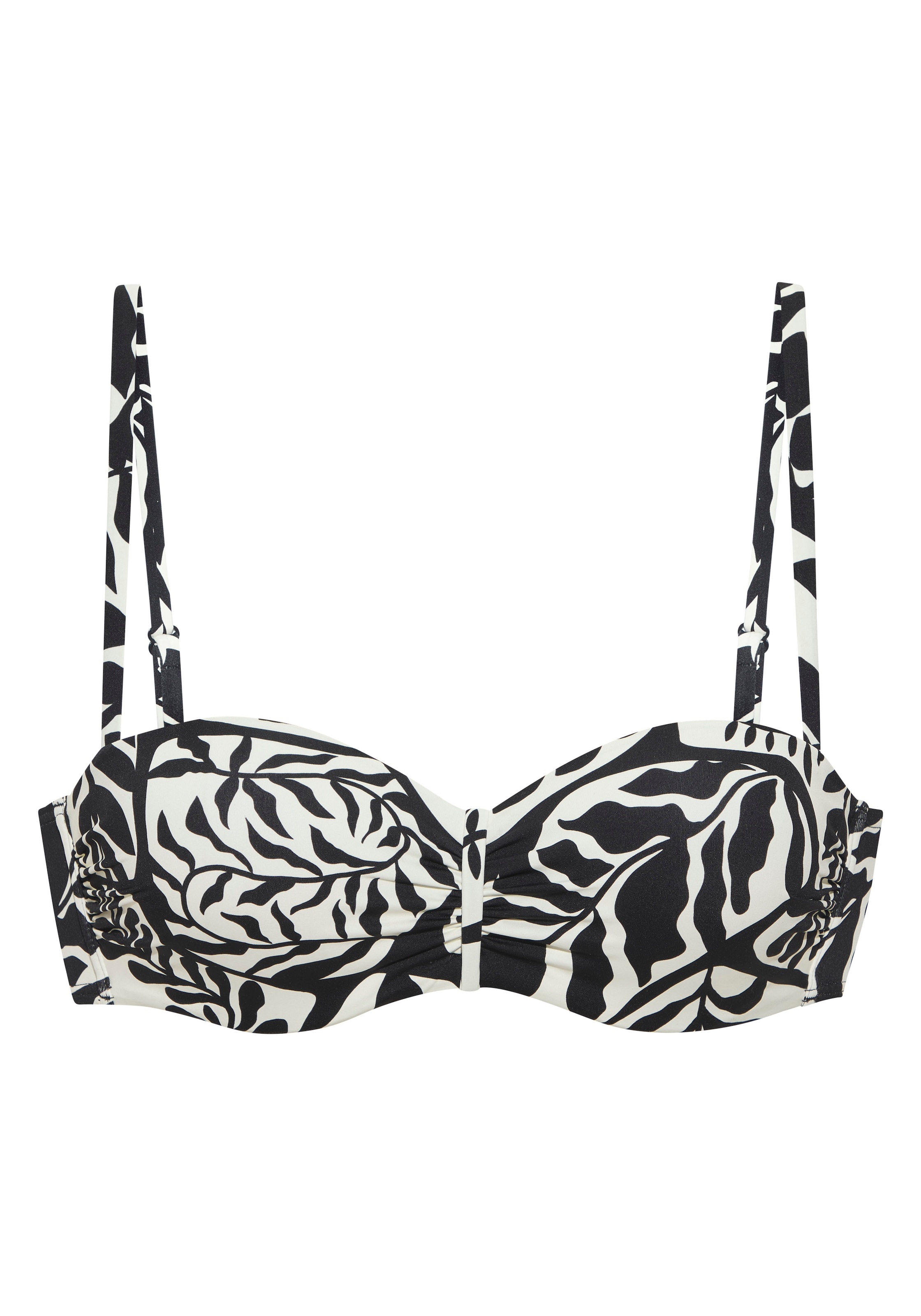 Buffalo Bügel-Bandeau-Bikini-Top »Jola« mit modernem Blätterdesign