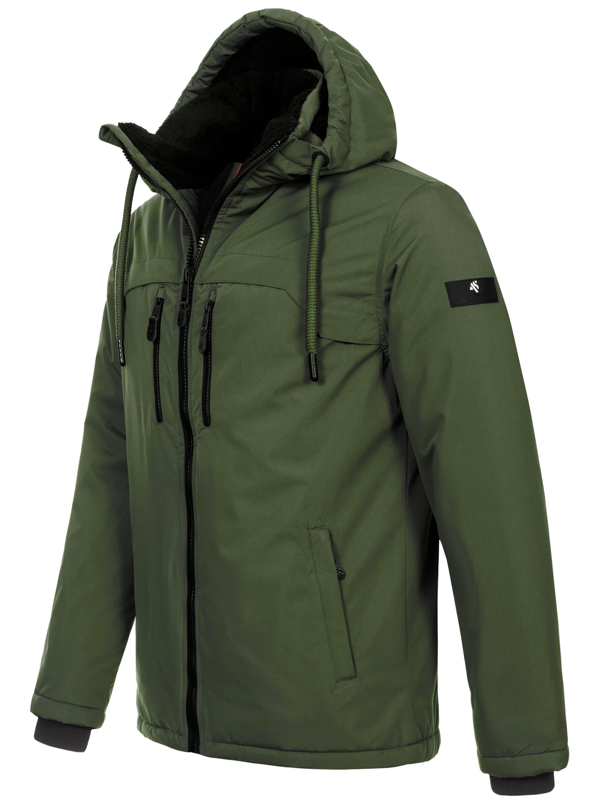 Alessandro Salvarini Winterjacke »ASMori«, mit warmem Teddyfell