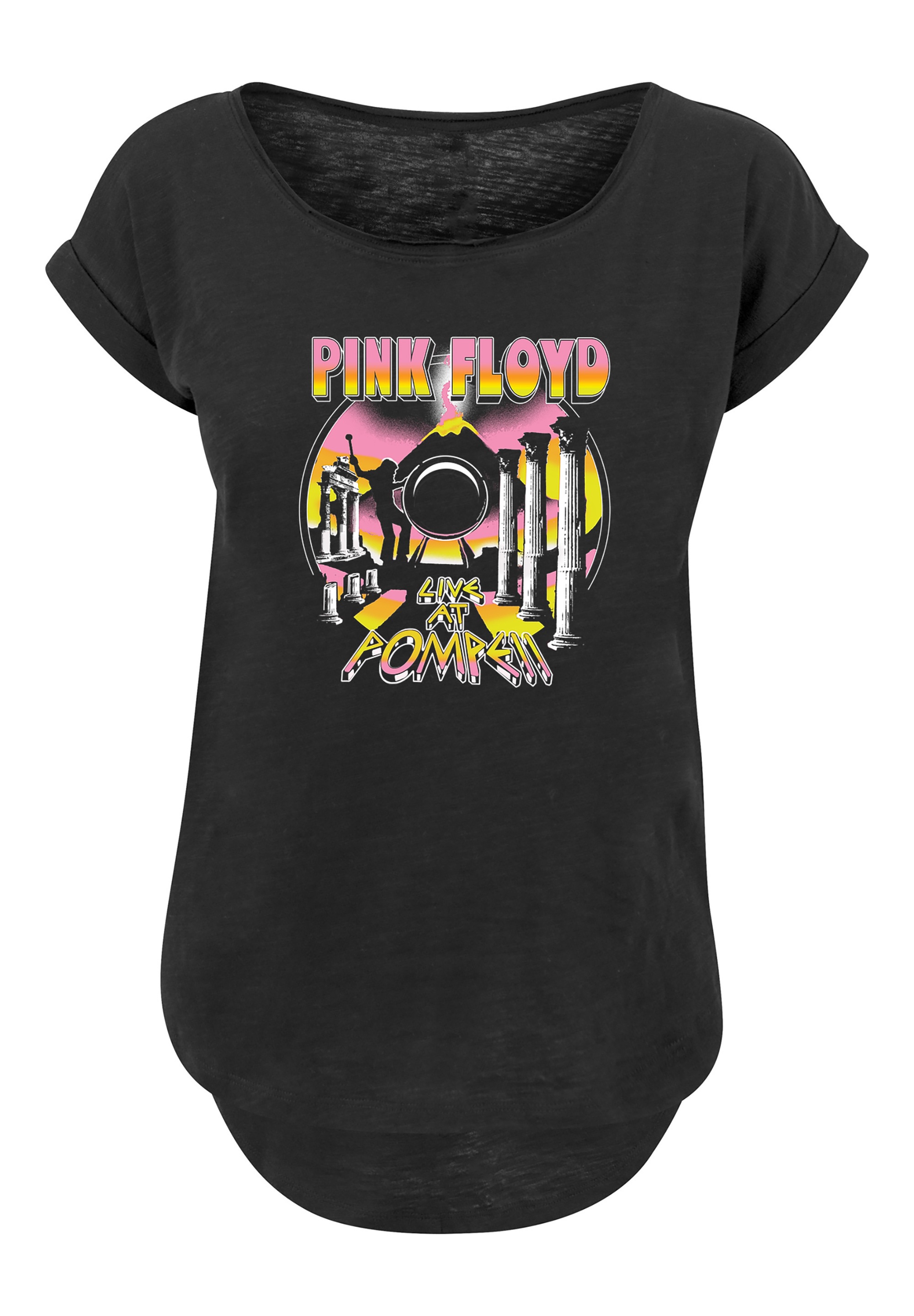 F4NT4STIC T-Shirt »Pink Floyd Live At Pompeii Volcano« Print