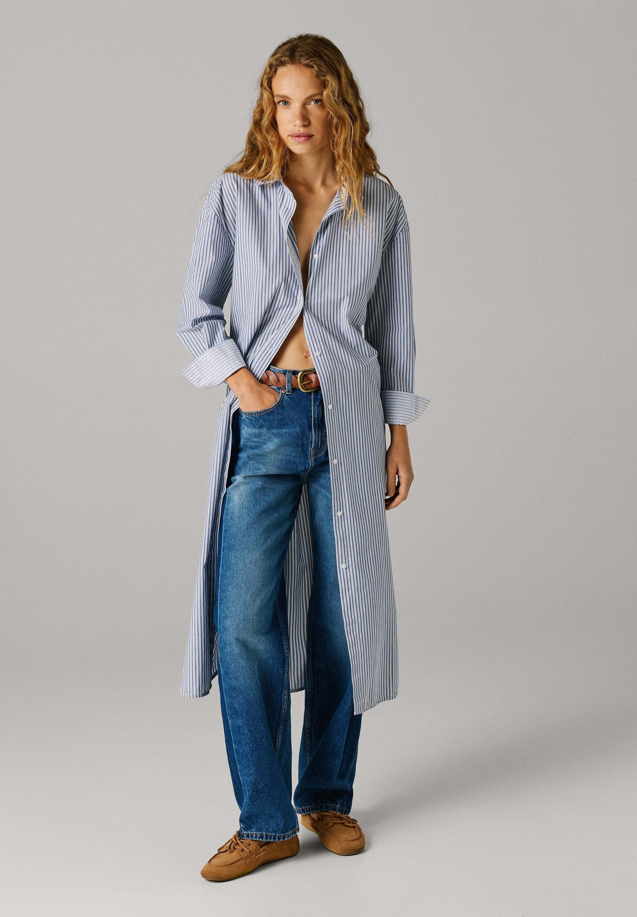 Pepe Jeans Straight-Jeans »trousers STRAIGHT HW EDEN WORKWEAR BLUE«