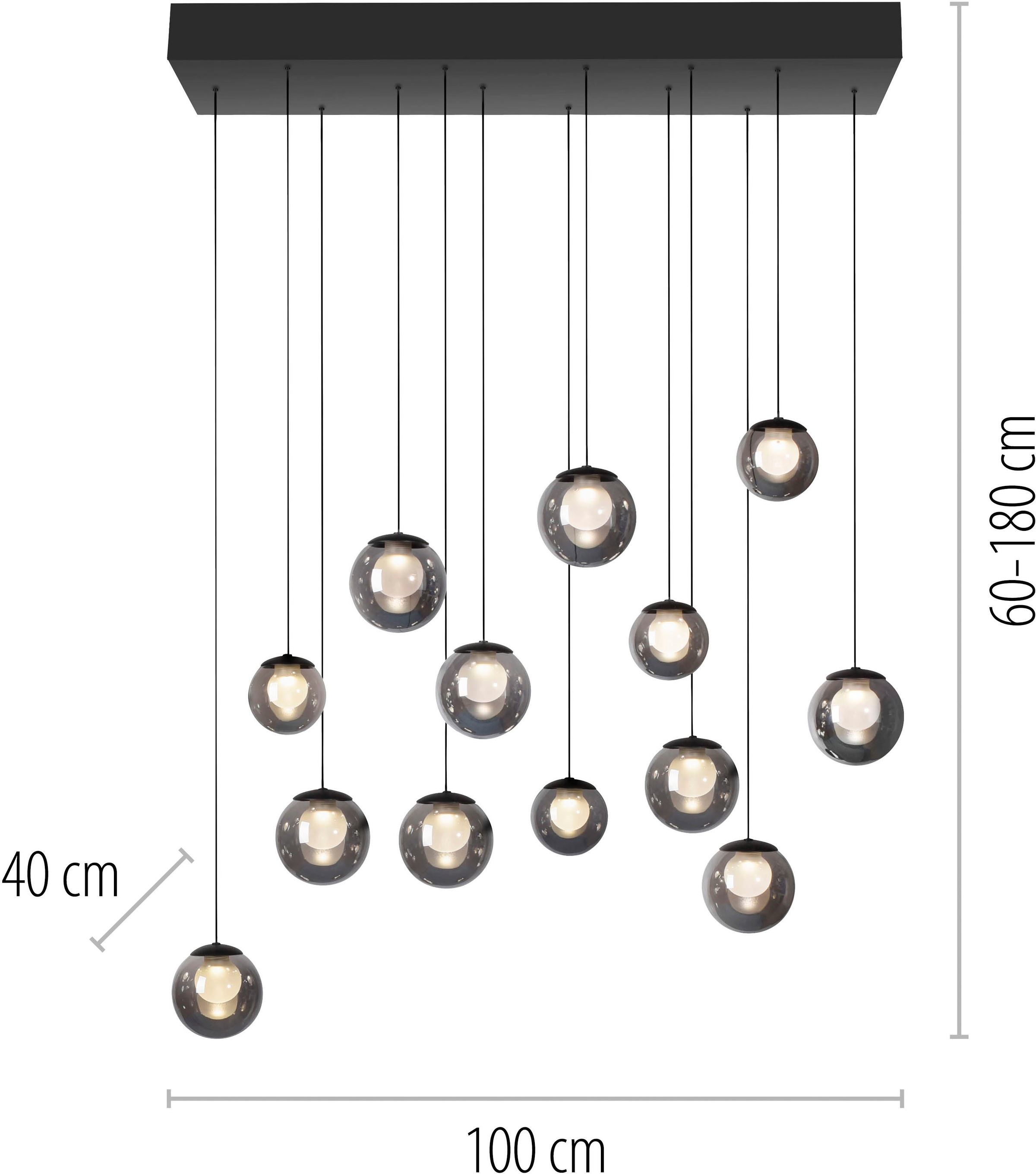 Neuhaus PURE LED Pendelleuchte »PURE Popup« LED-Board 1 Stk. warmweiß - kaltweiß Comfort Lift, CCT, dimmbar über Fernbedienung