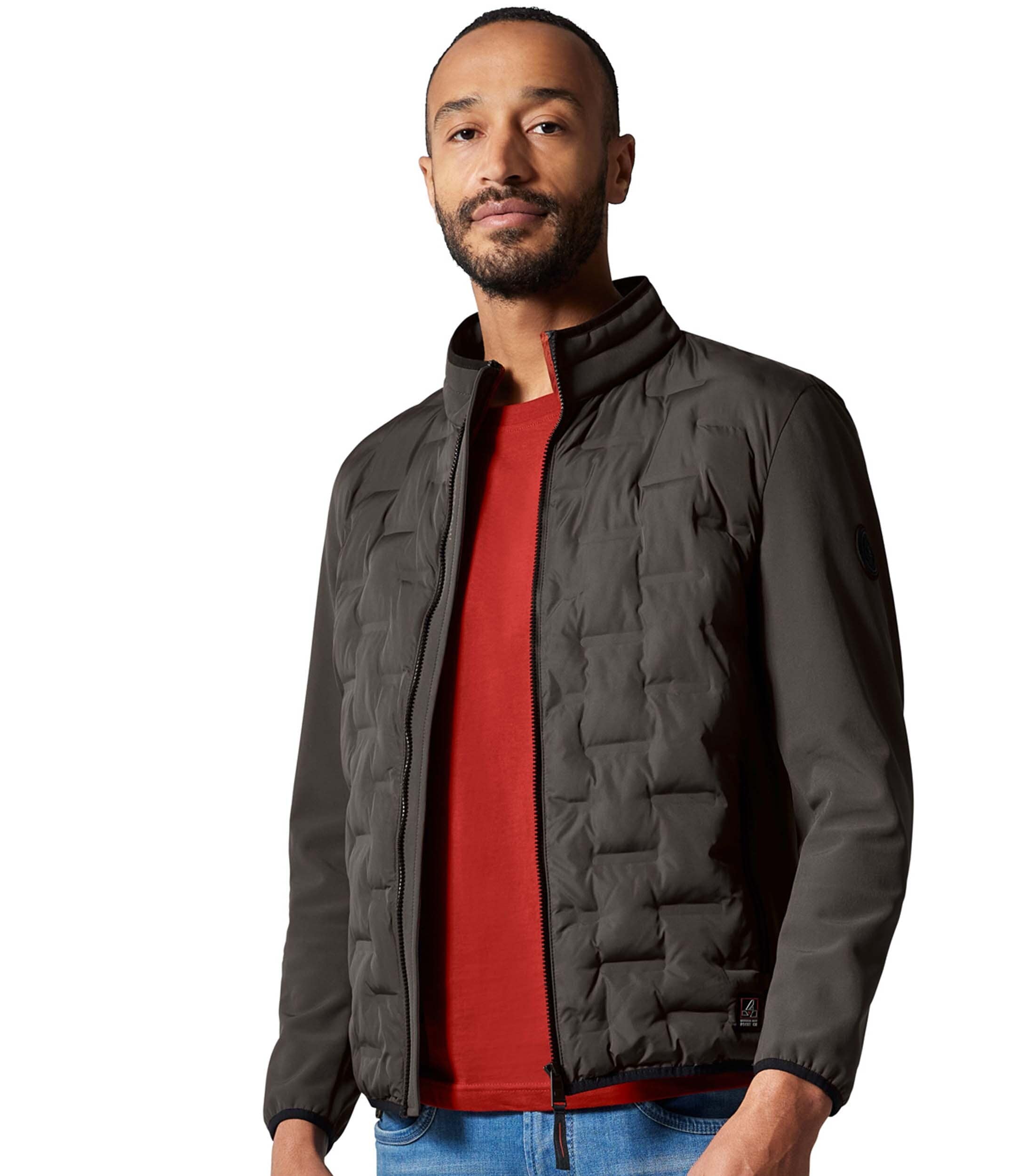 CASAMODA Langjacke "CASAMODA Materialmixjacke uni" günstig online kaufen