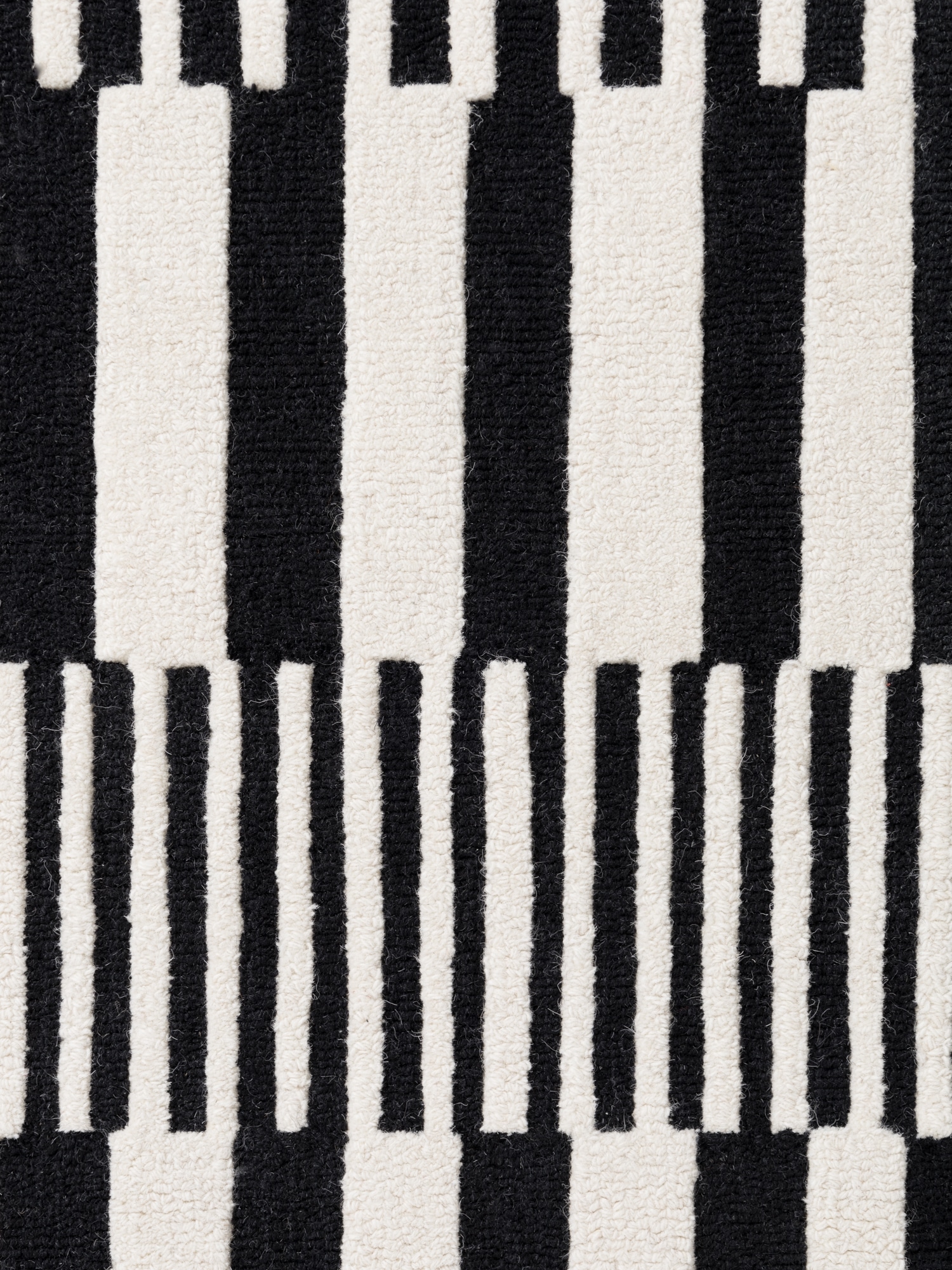 ELLE DECORATION Wollteppich »Pulse« rechteckig 12 mm Höhe Wolle, Natur, Wohnzimmer, Schlafzimmer, Modern, Geometrisch, Streifen