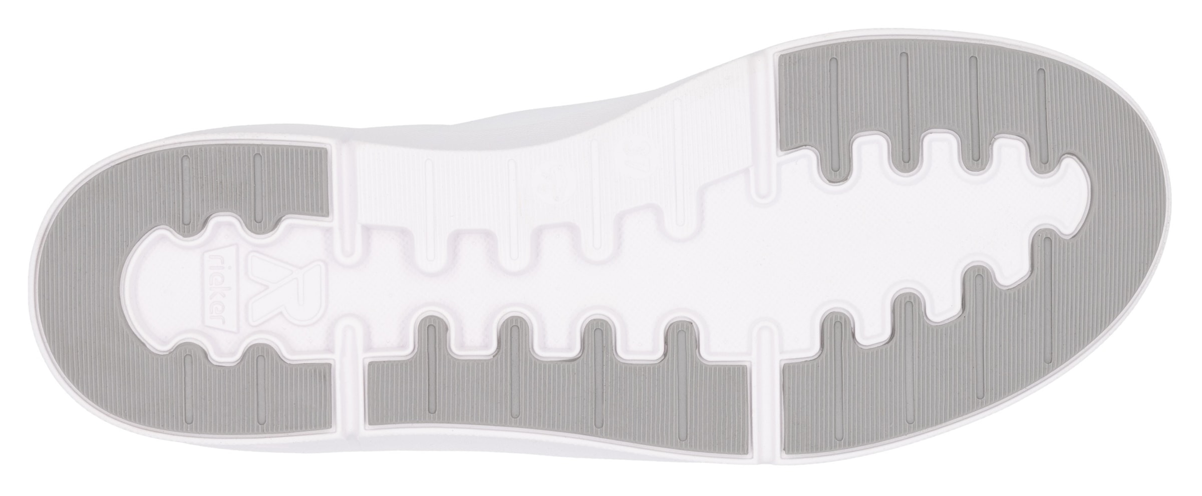 RIEKER Sport Plateausneaker, Schnürschuh, Halbschuh, Freizeitschuh mit pastellfarbenen Akzenten