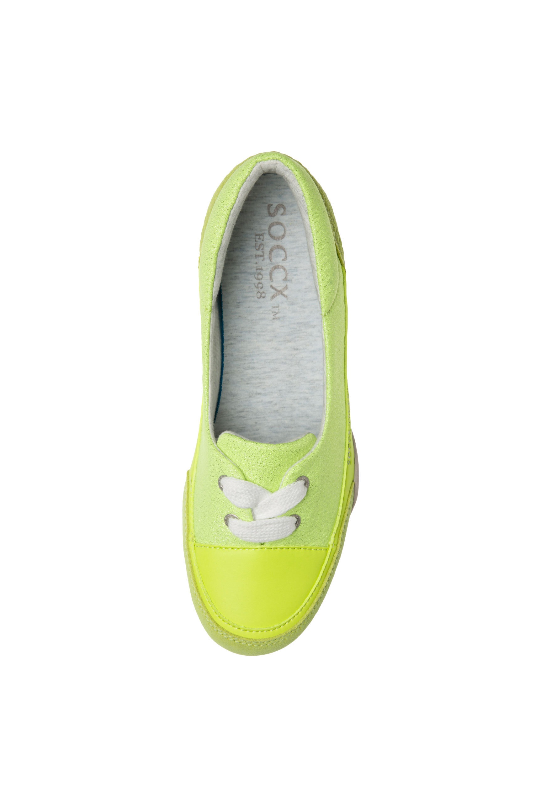 SOCCX Ballerina  mit gepolsterter Textildecksohle